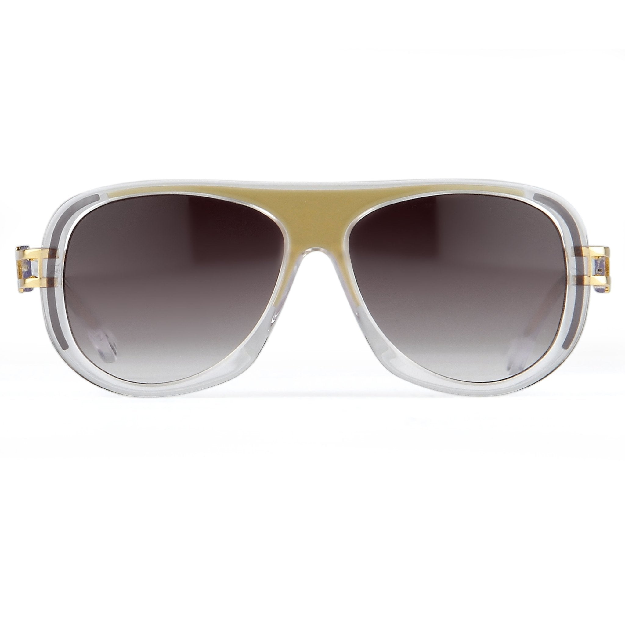 Prabal Gurung Sunglasses Olive Clear and Grey-GR8 Sunglasses