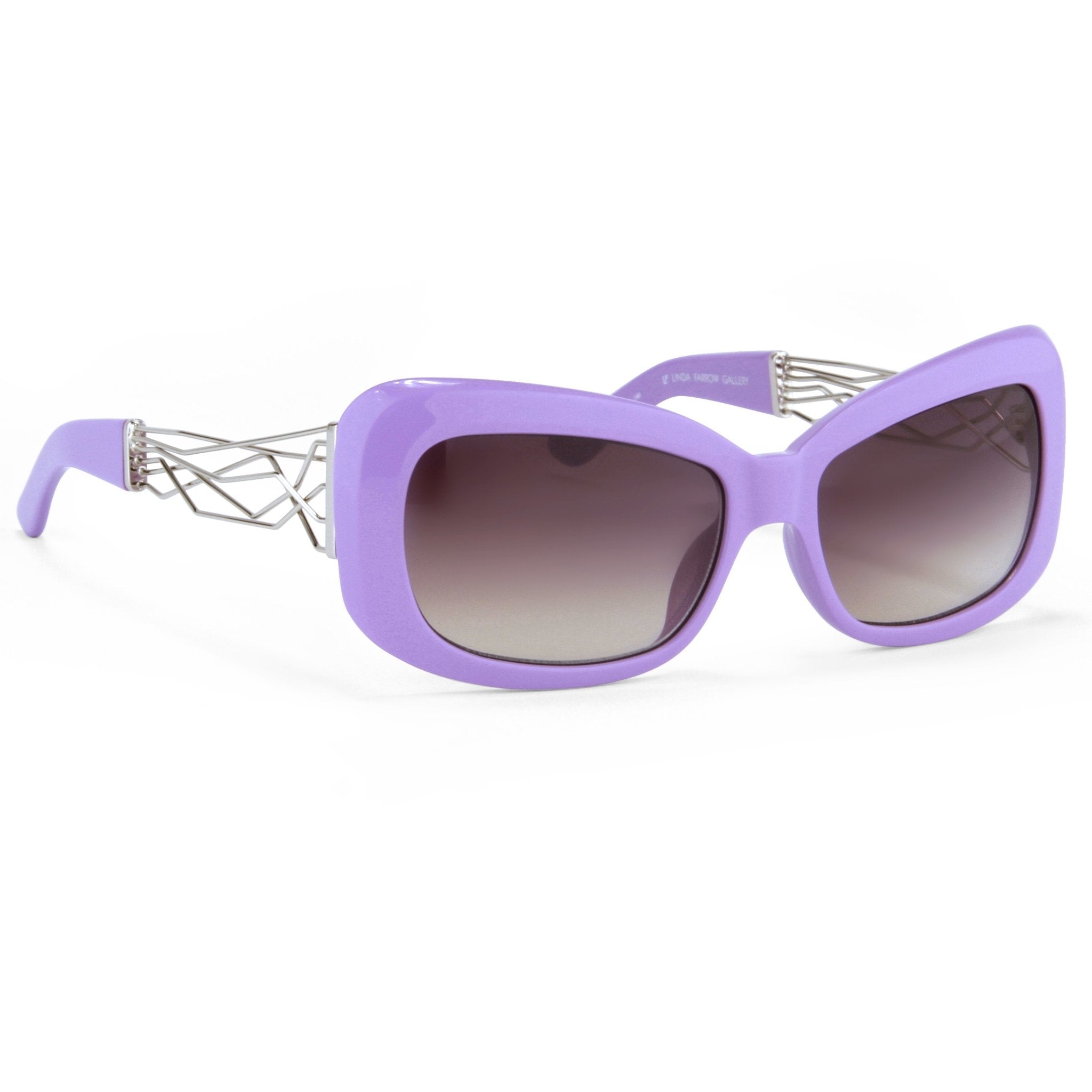 Prabal Gurung Sunglasses Rectangle Purple and Grey-GR8 Sunglasses