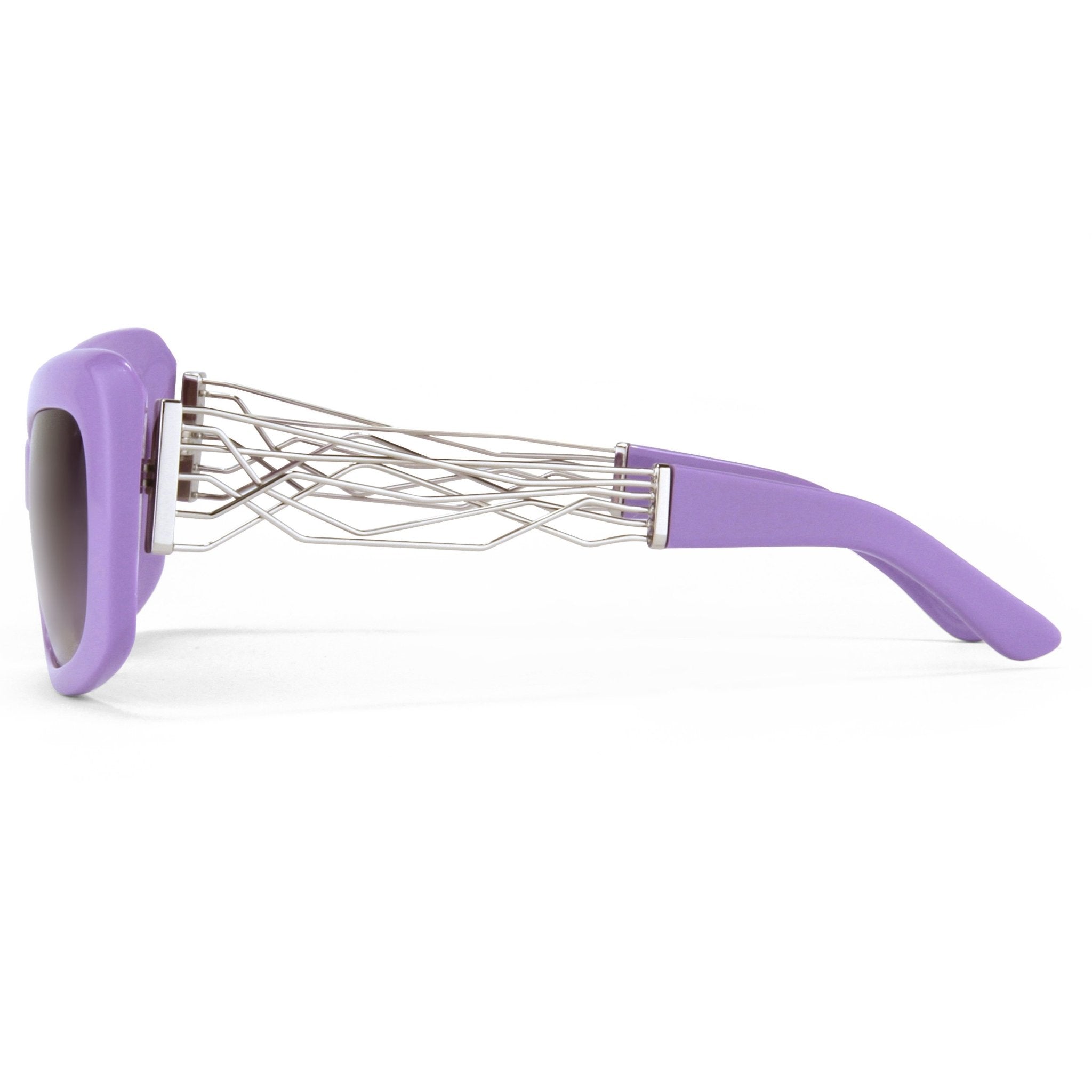 Prabal Gurung Sunglasses Rectangle Purple and Grey-GR8 Sunglasses
