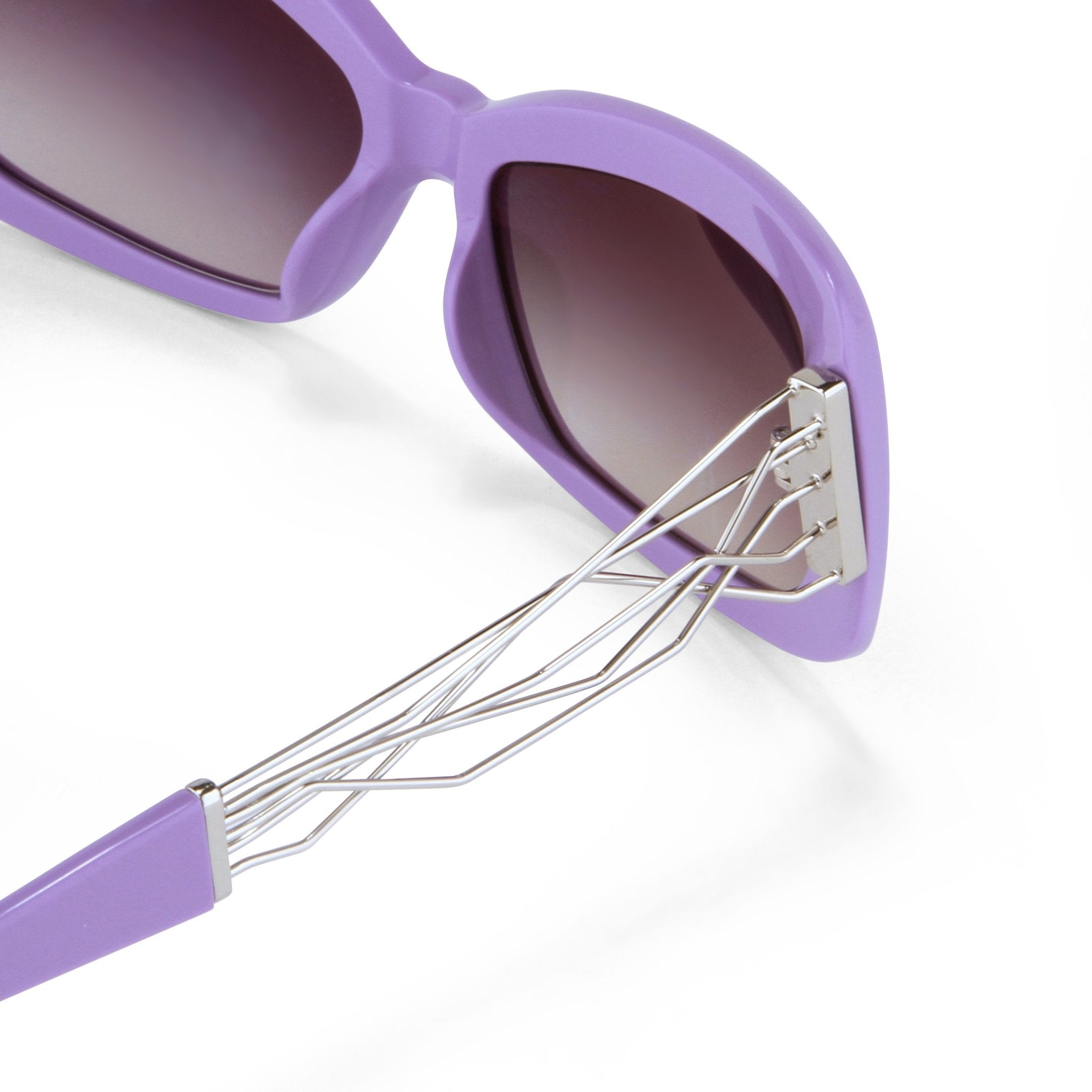 Prabal Gurung Sunglasses Rectangle Purple and Grey-GR8 Sunglasses