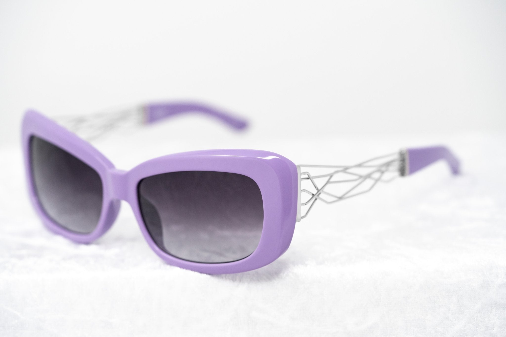 Prabal Gurung Sunglasses Rectangle Purple and Grey-GR8 Sunglasses