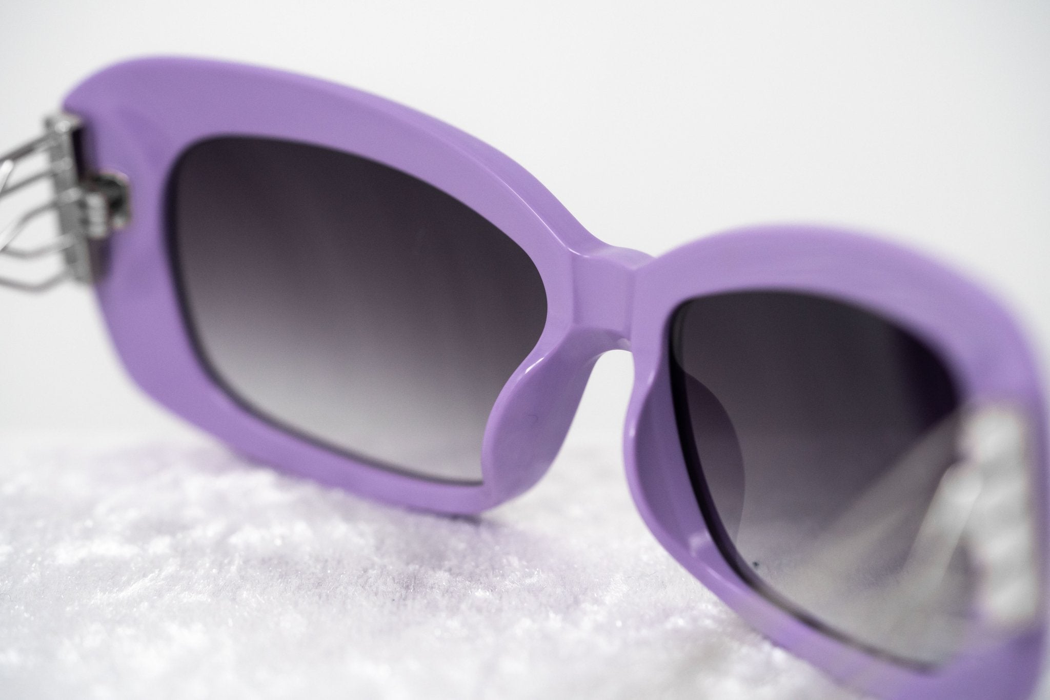 Prabal Gurung Sunglasses Rectangle Purple and Grey-GR8 Sunglasses