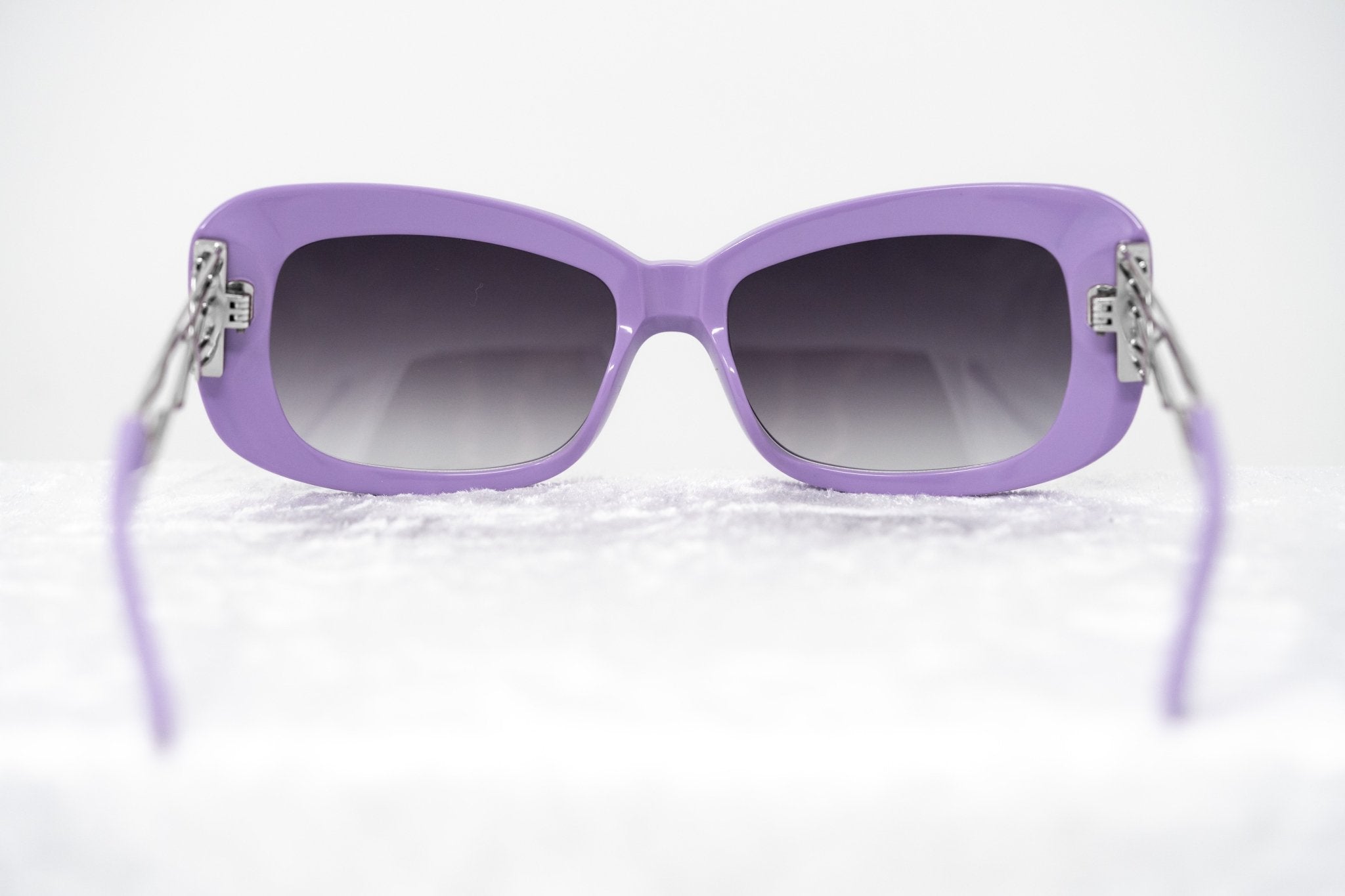 Prabal Gurung Sunglasses Rectangle Purple and Grey-GR8 Sunglasses