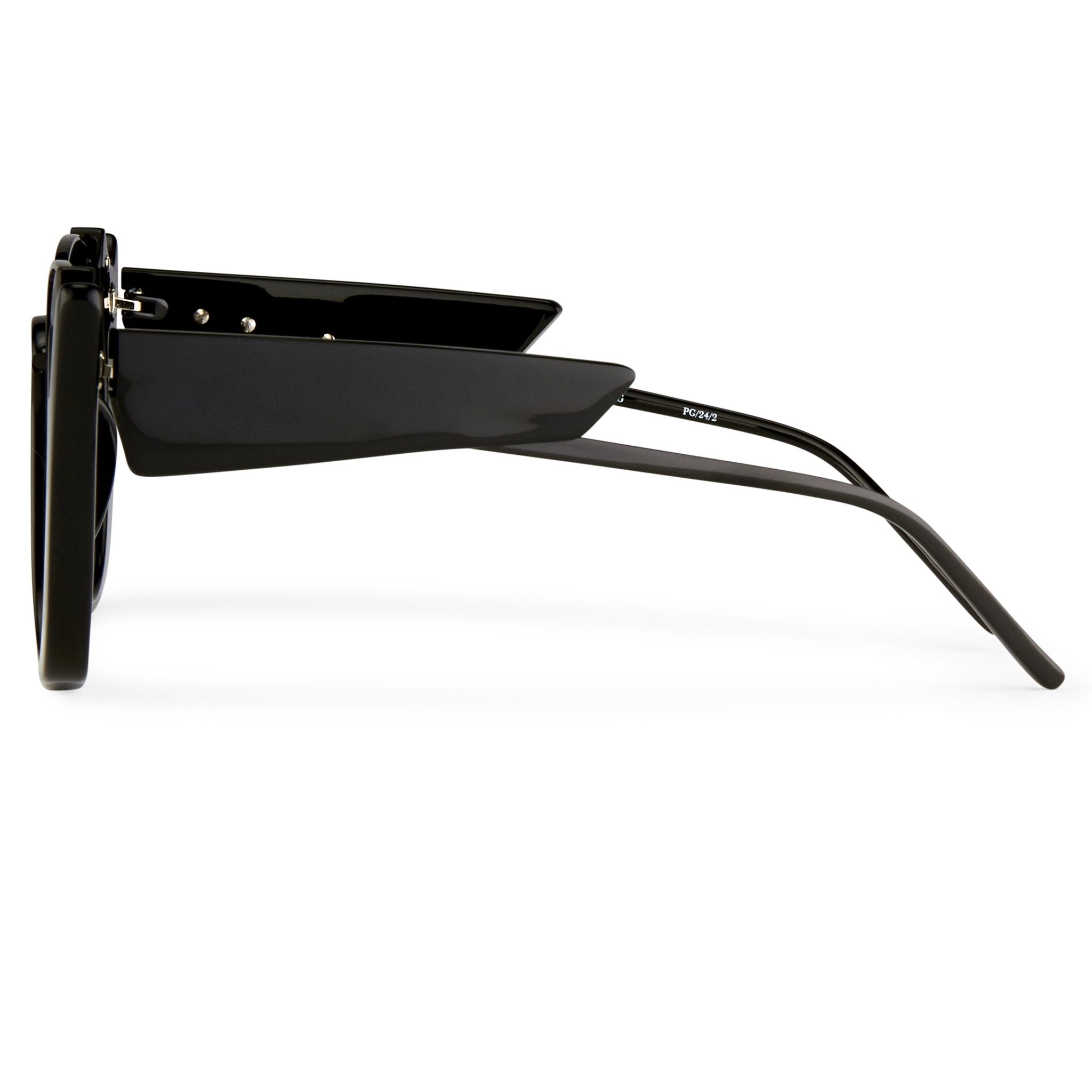 Prabal Gurung Sunglasses Round Black and Smoke-GR8 Sunglasses