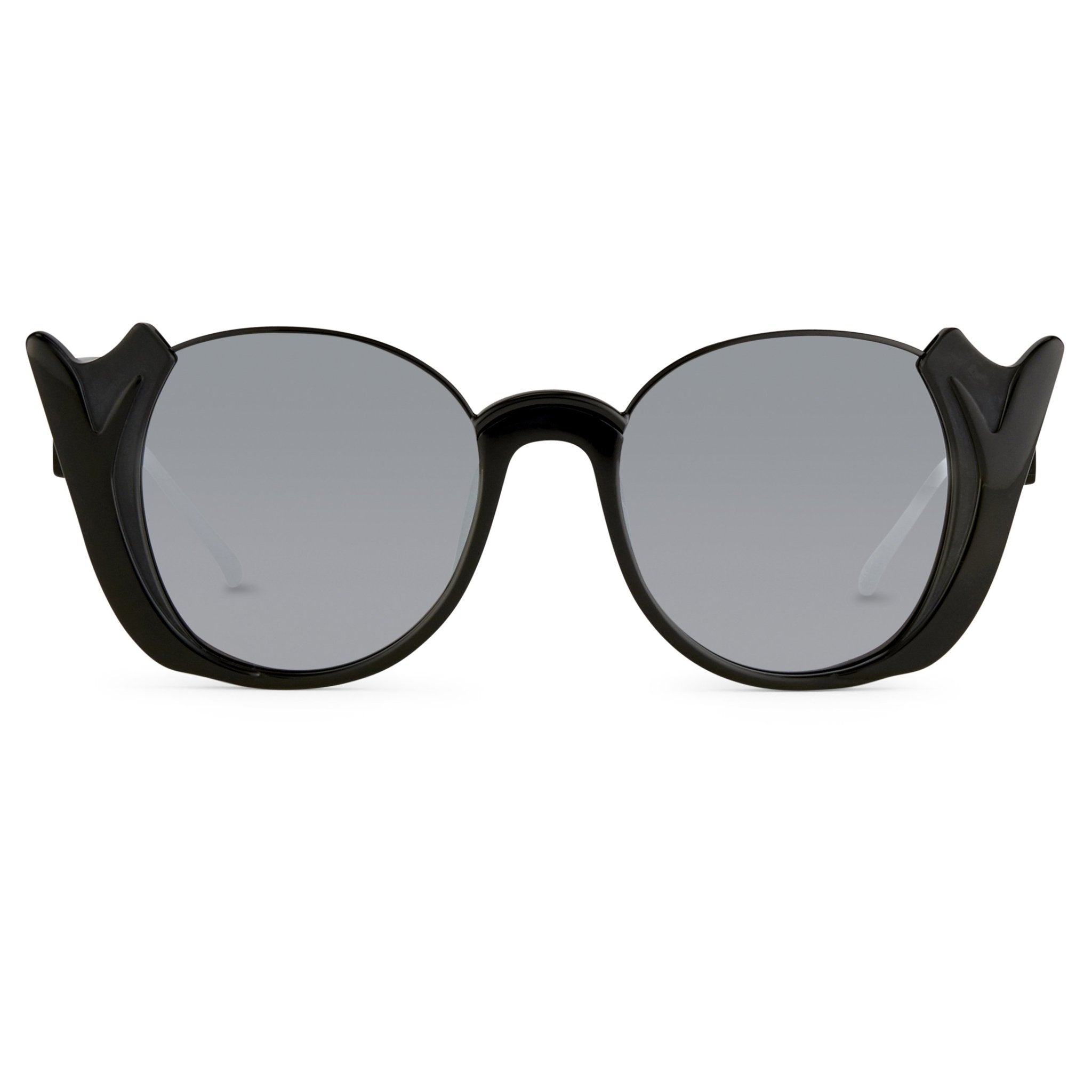 Prabal Gurung Sunglasses Round Black and Smoke-GR8 Sunglasses