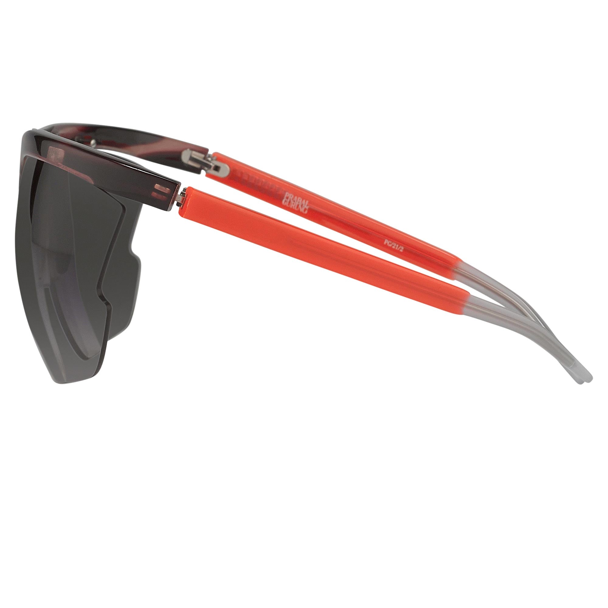 Prabal Gurung Sunglasses Special Purple Horn and Gray-GR8 Sunglasses