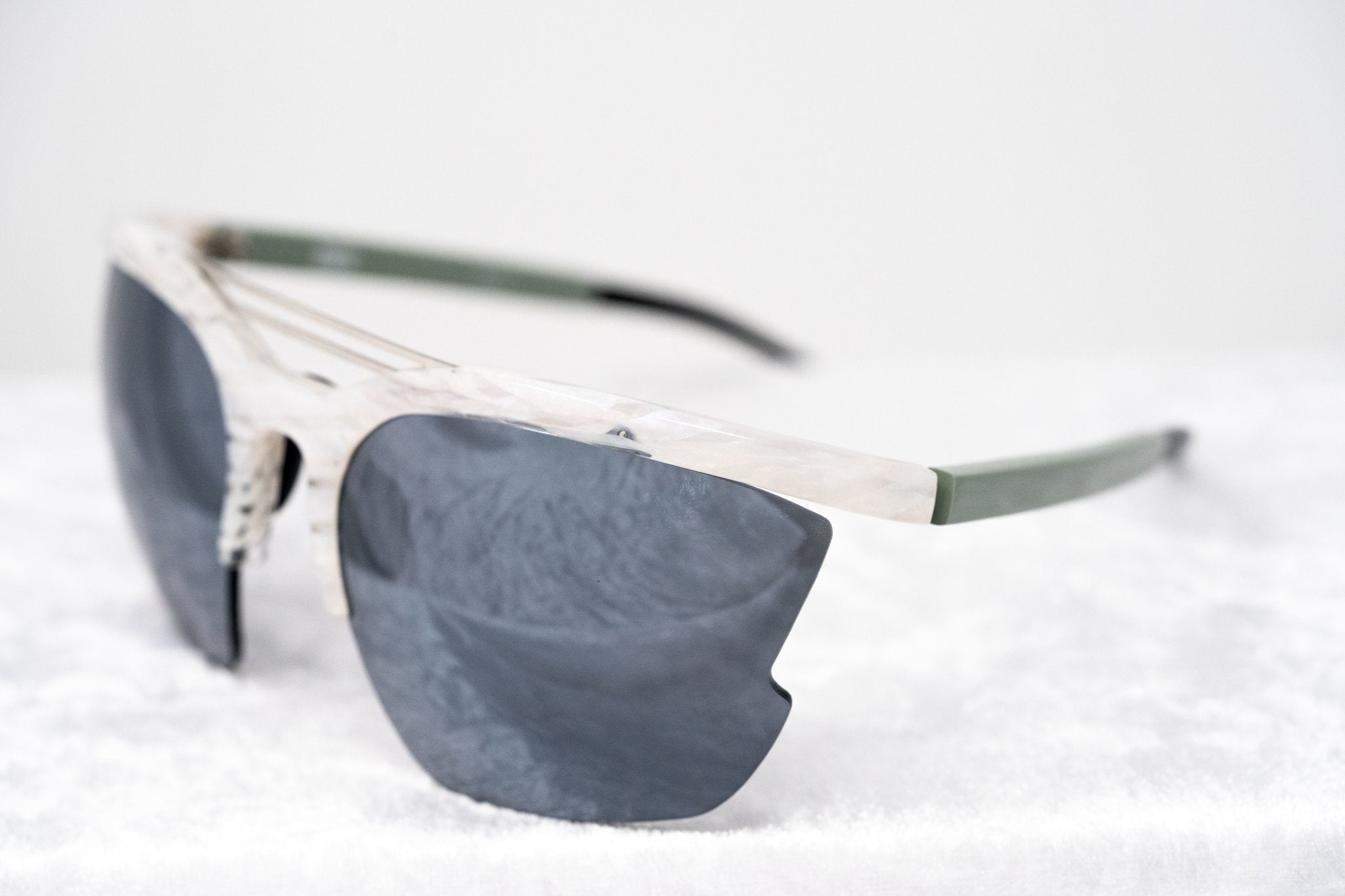 Prabal Gurung Sunglasses Special White Horn and Blue-GR8 Sunglasses