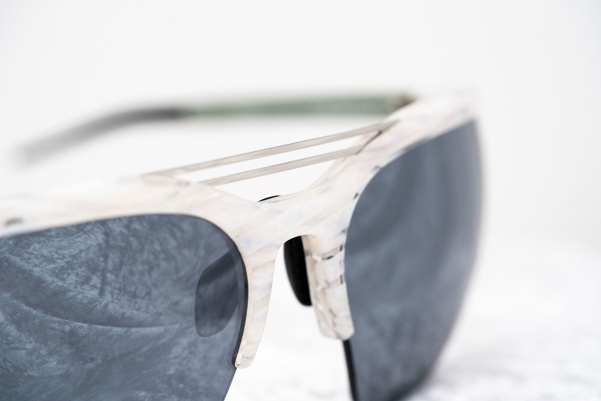 Prabal Gurung Sunglasses Special White Horn and Blue-GR8 Sunglasses