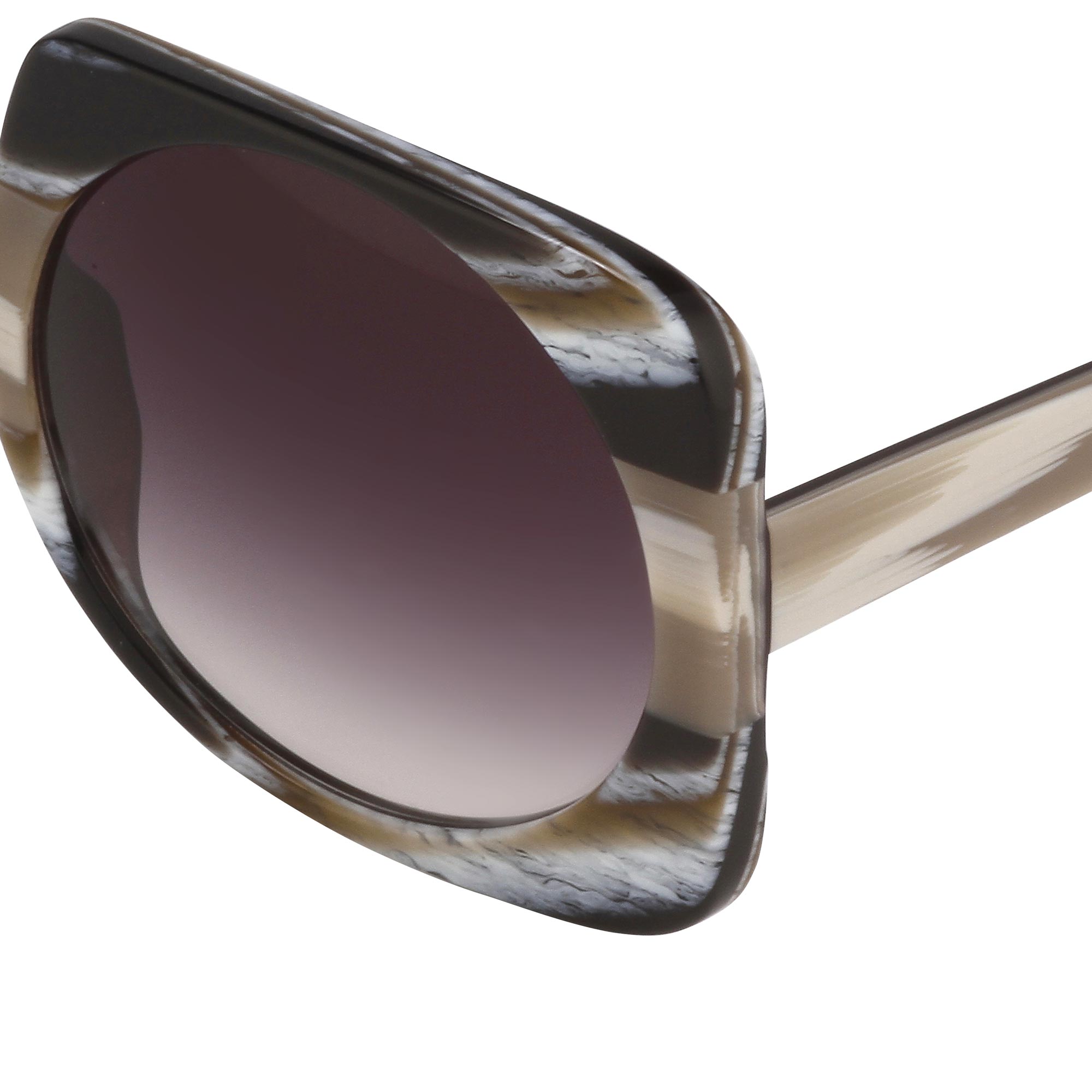 Prabal Gurung Sunglasses Square Brown and Grey-GR8 Sunglasses