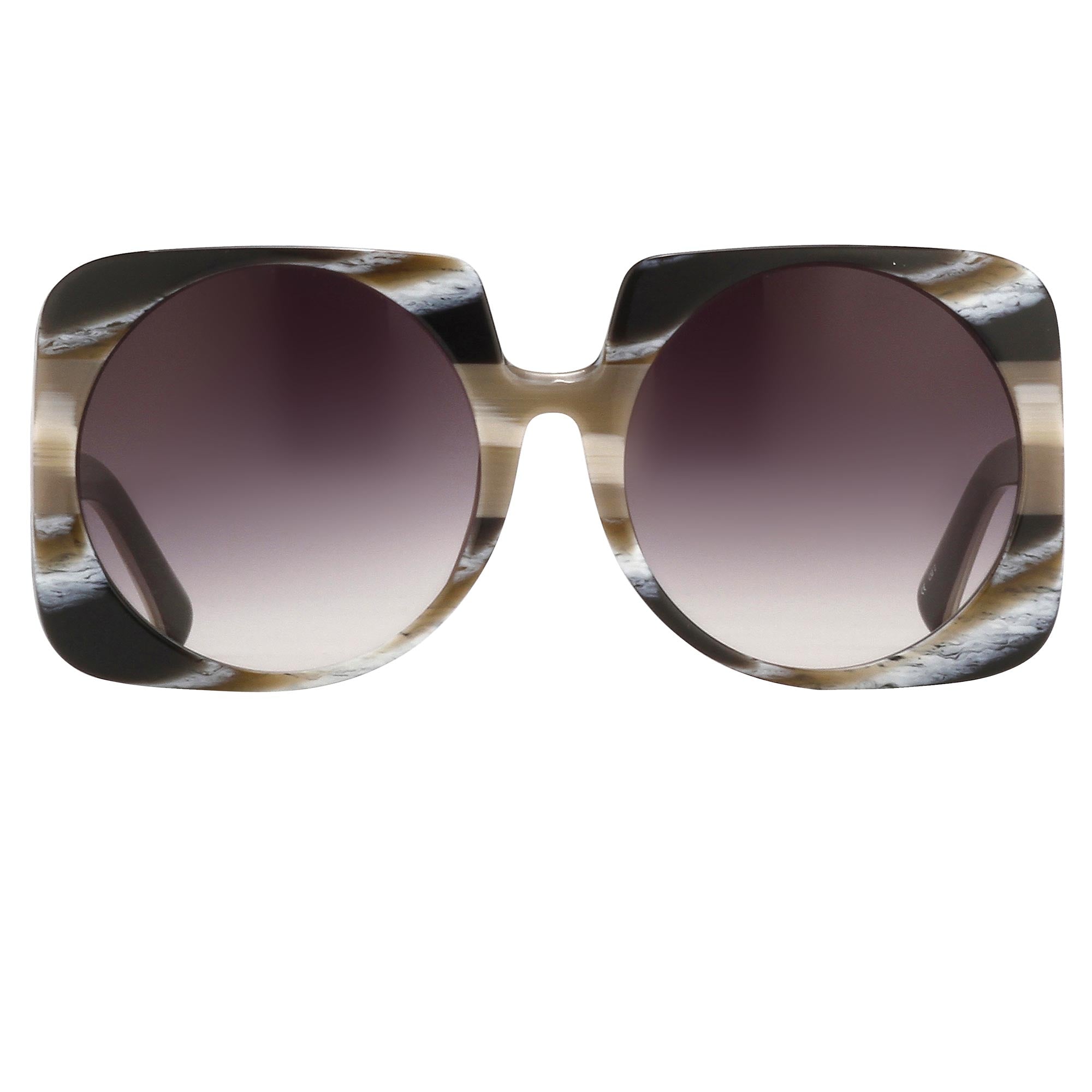 Prabal Gurung Sunglasses Square Brown and Grey-GR8 Sunglasses