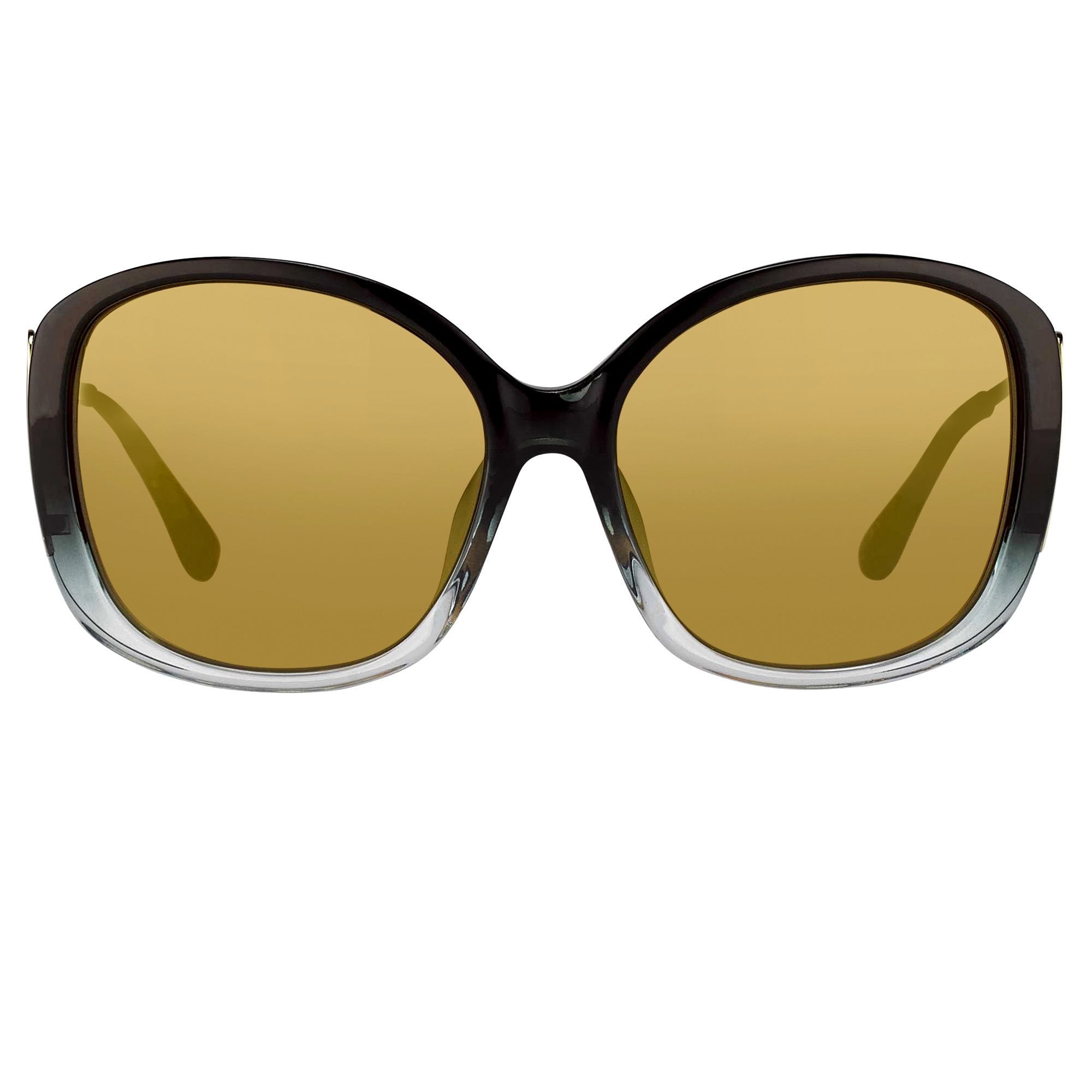 Prabal Gurung Sunglasses Oversized Black and Gold-GR8 Sunglasses