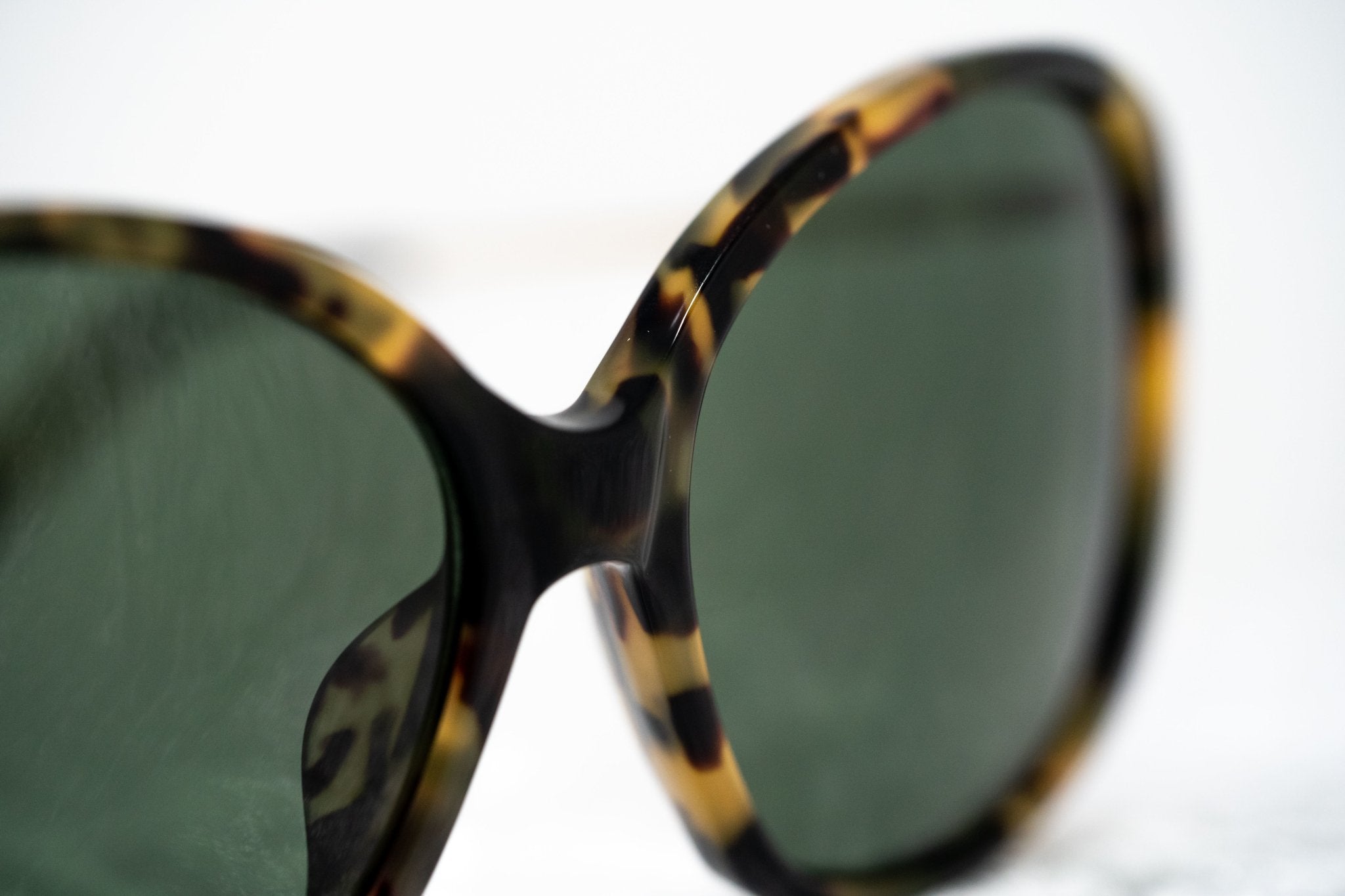 Prabal Gurung Sunglasses Oversized Tortoiseshell and Green-GR8 Sunglasses