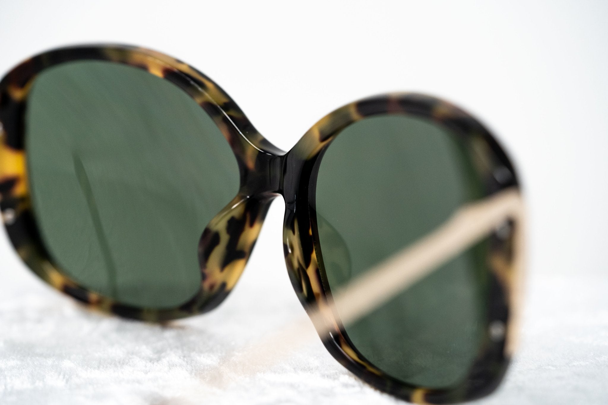 Prabal Gurung Sunglasses Oversized Tortoiseshell and Green-GR8 Sunglasses
