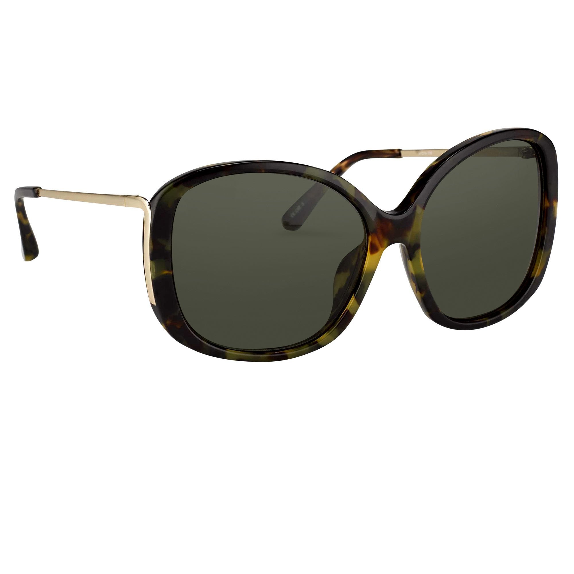 Prabal Gurung Sunglasses Oversized Tortoiseshell and Green-GR8 Sunglasses