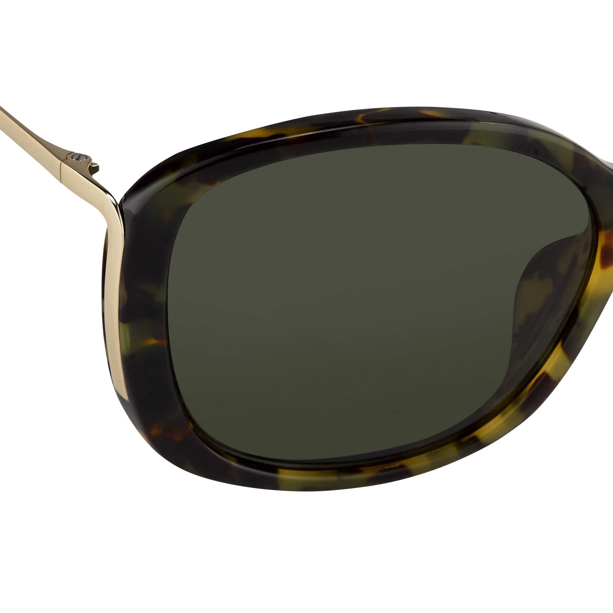 Prabal Gurung Sunglasses Oversized Tortoiseshell and Green-GR8 Sunglasses