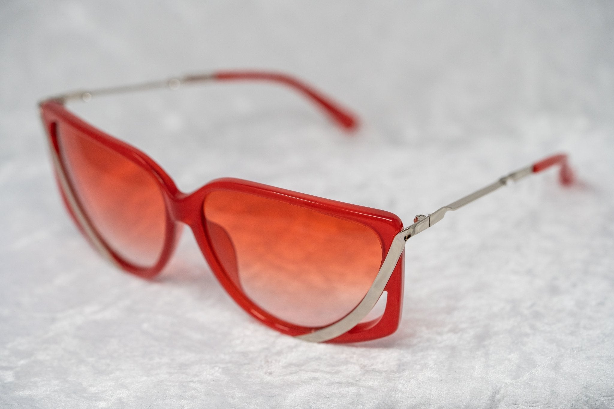 Prabal Gurung Sunglasses Rectangular Red-GR8 Sunglasses