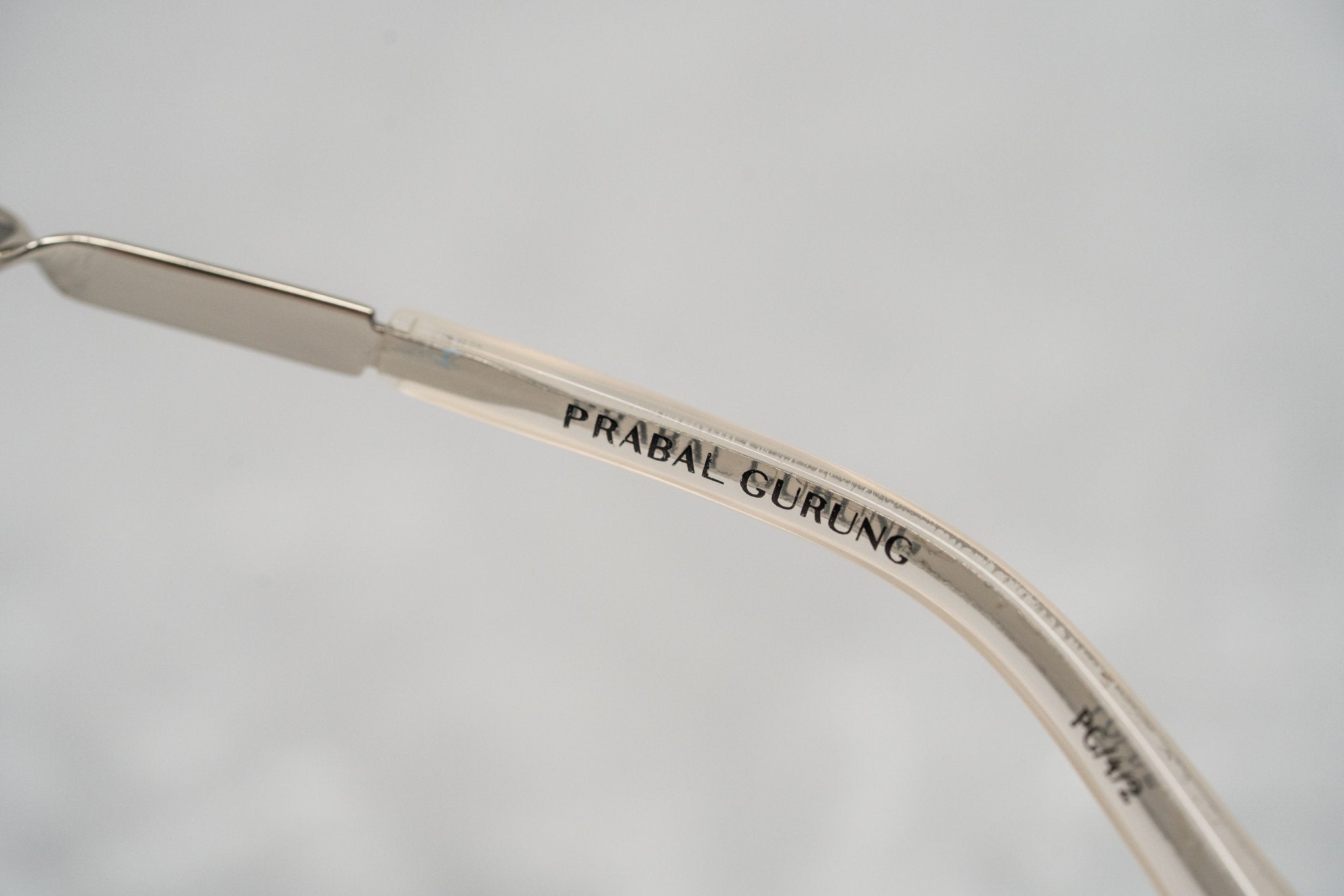 Prabal Gurung Sunglasses Rectangular White and Grey-GR8 Sunglasses