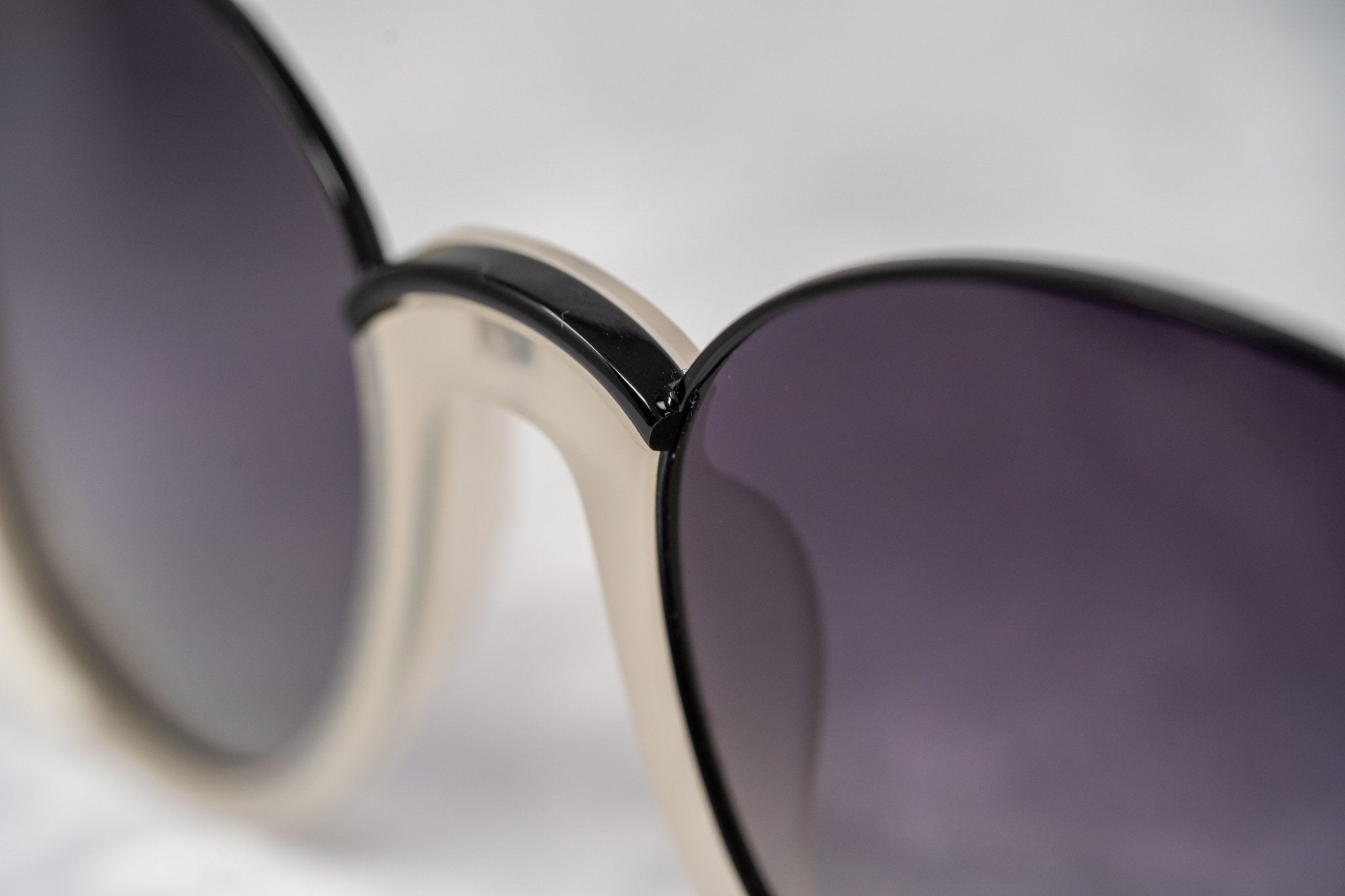 Prabal Gurung Sunglasses Round Ivory and Grey-GR8 Sunglasses