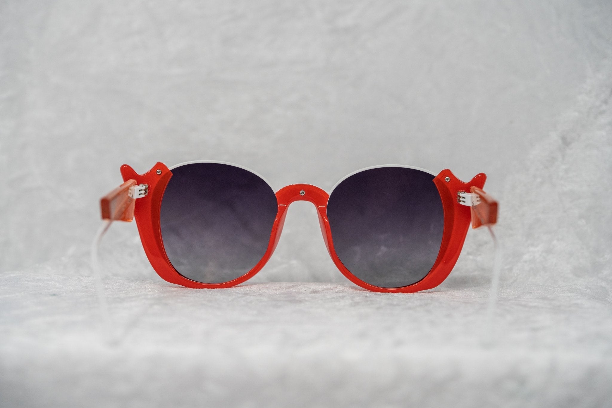 Prabal Gurung Ladies Sunglasses Round Crimson and Grey PG24C4SUN-GR8 Sunglasses