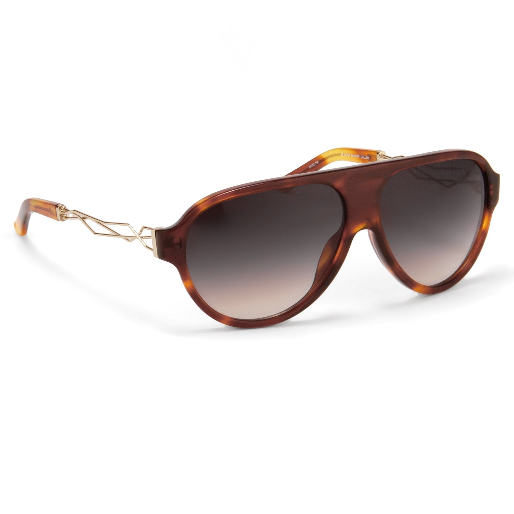 Prabal Gurung Sunglasses Dark Brown Tortoise Shell and Grey-GR8 Sunglasses