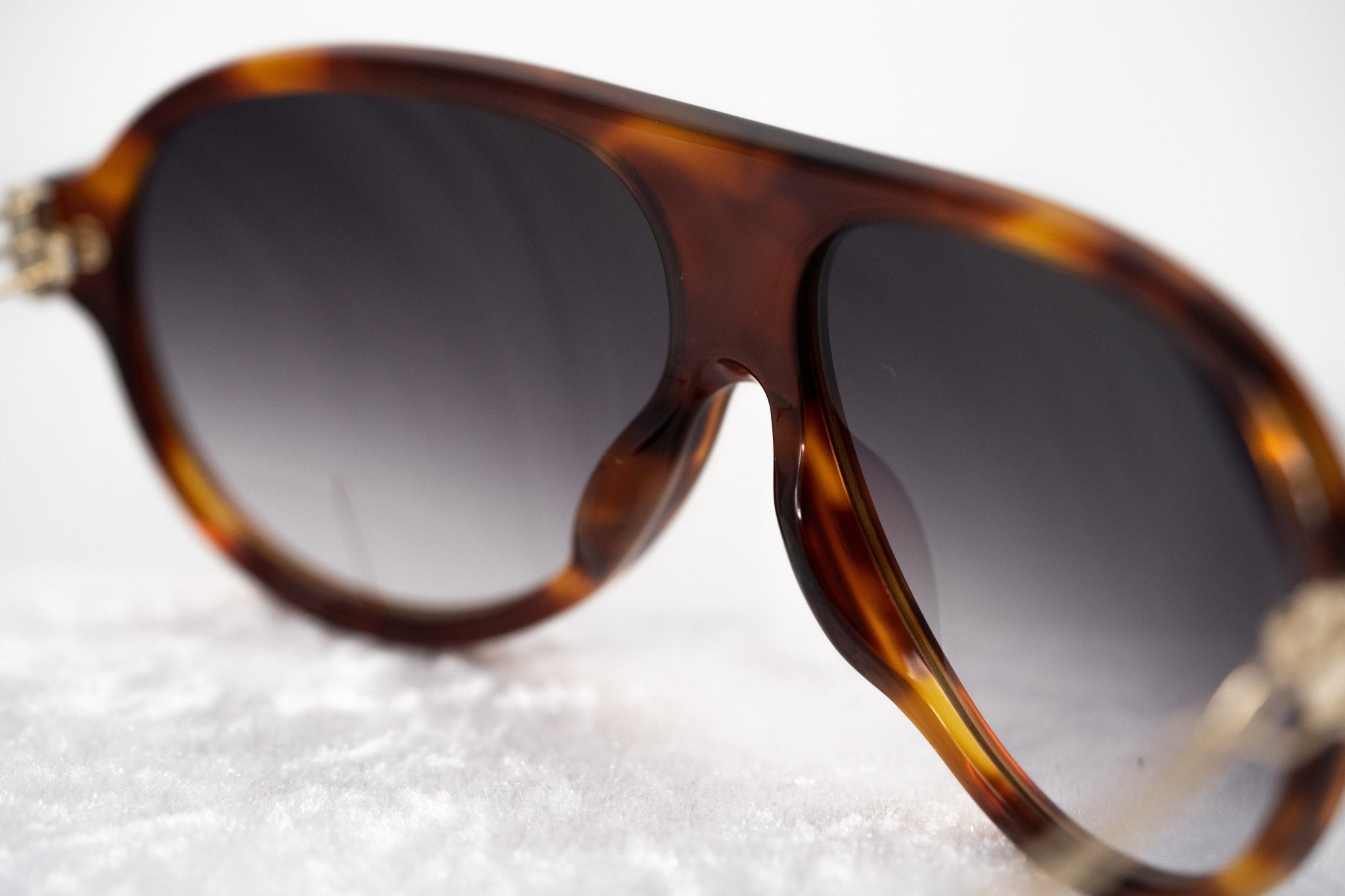 Prabal Gurung Sunglasses Dark Brown Tortoise Shell and Grey-GR8 Sunglasses