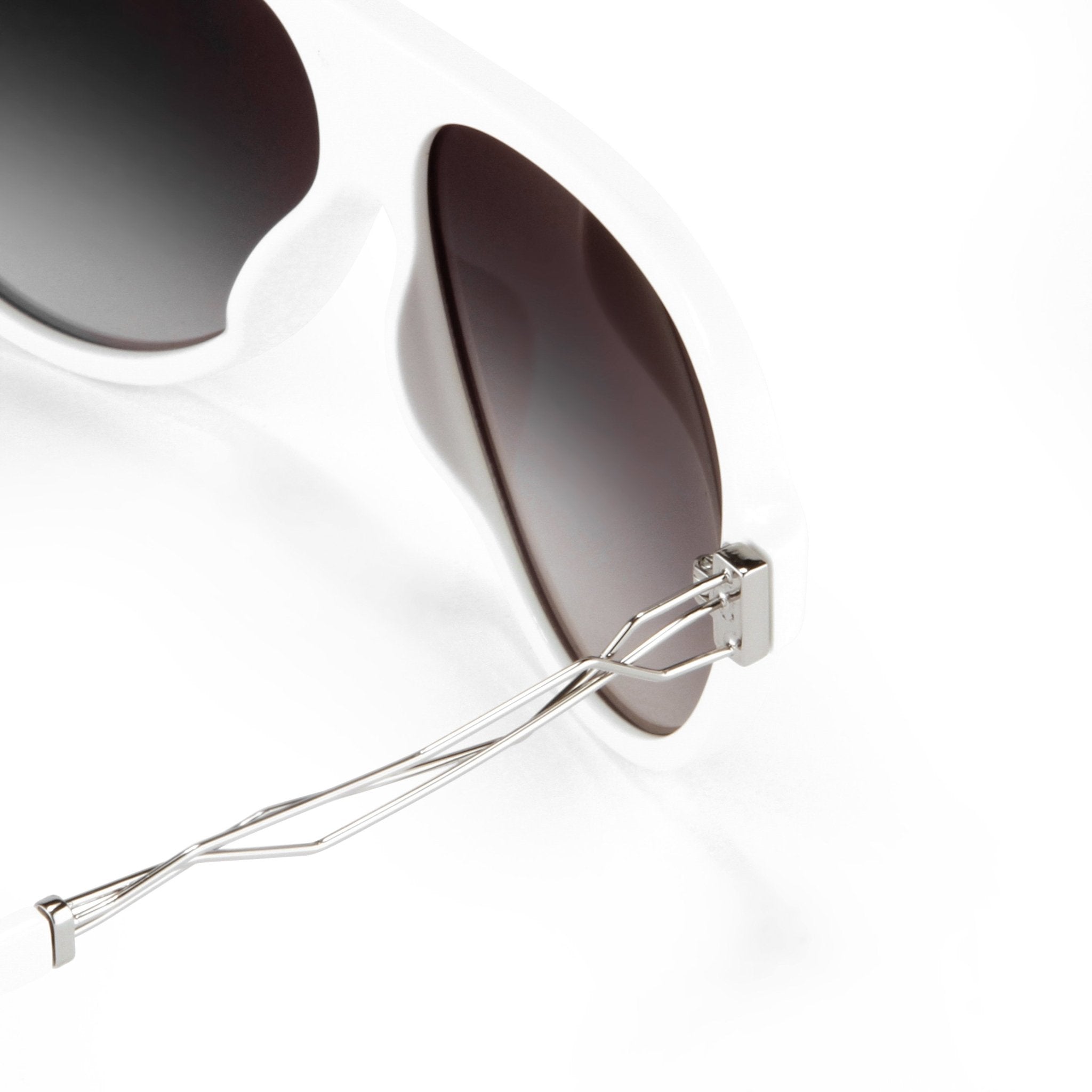 Prabal Gurung Sunglasses White and Grey-GR8 Sunglasses