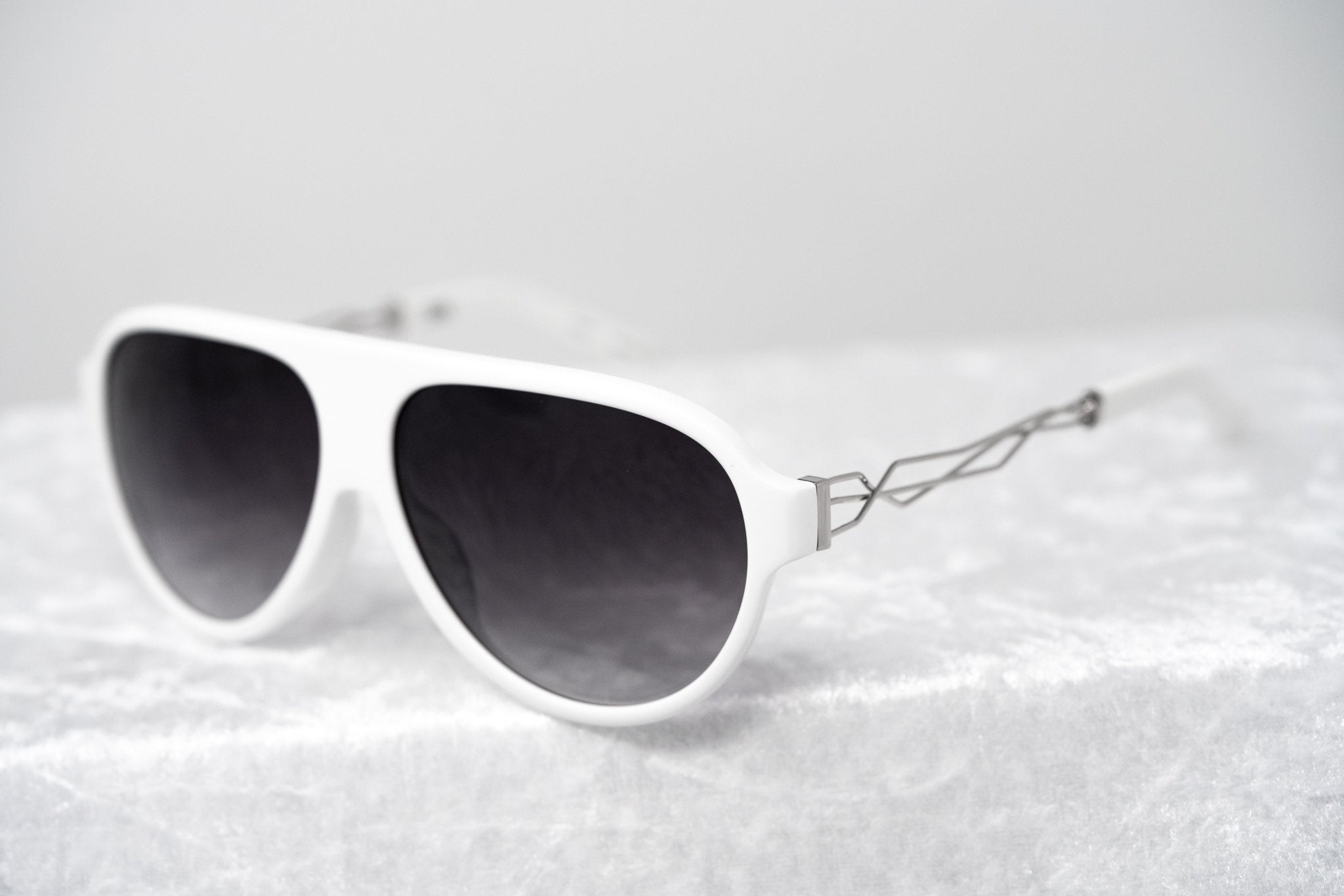 Prabal Gurung Sunglasses White and Grey-GR8 Sunglasses