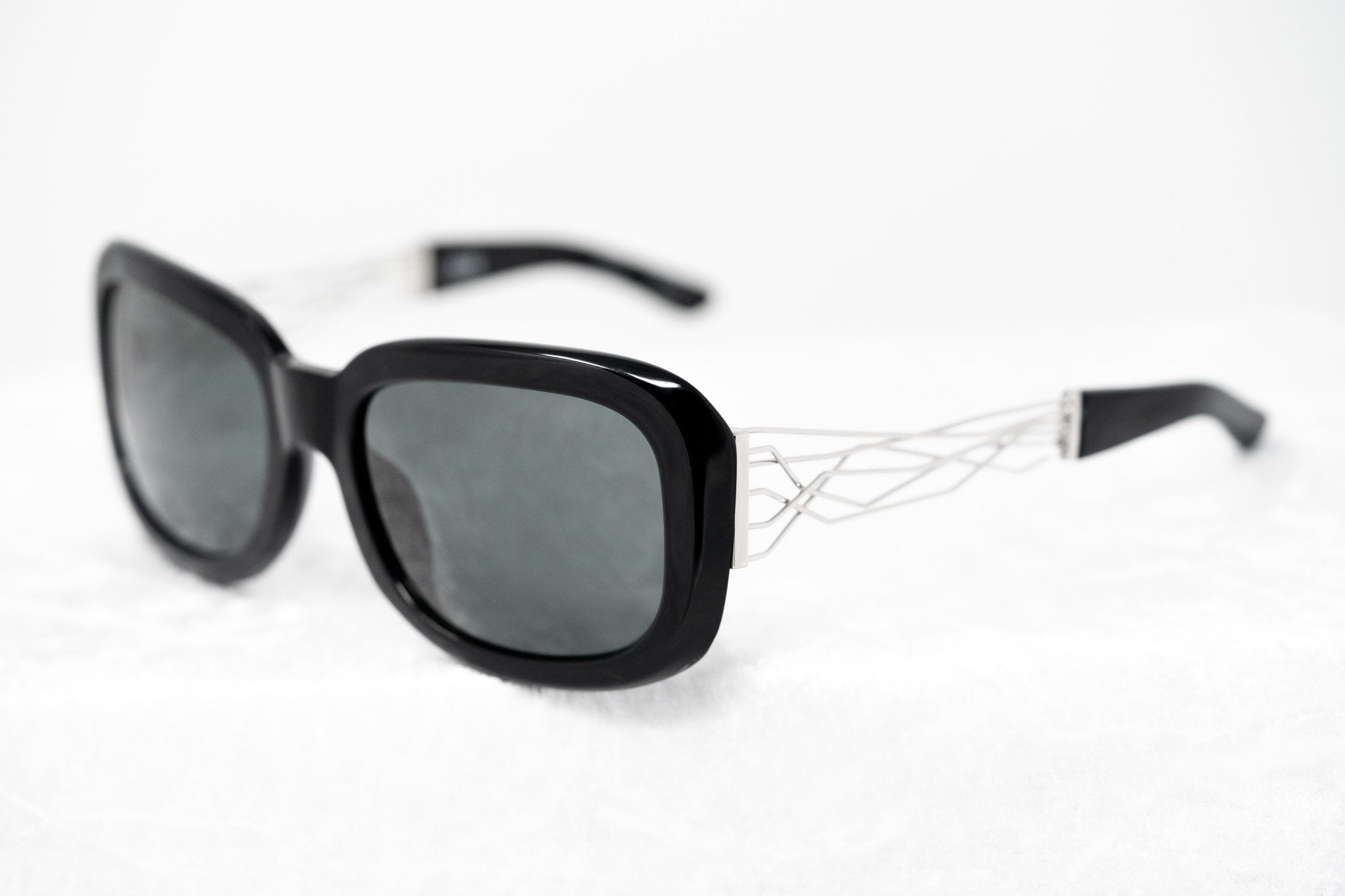 Prabal Gurung Sunglasses Rectangle Black and Grey-GR8 Sunglasses