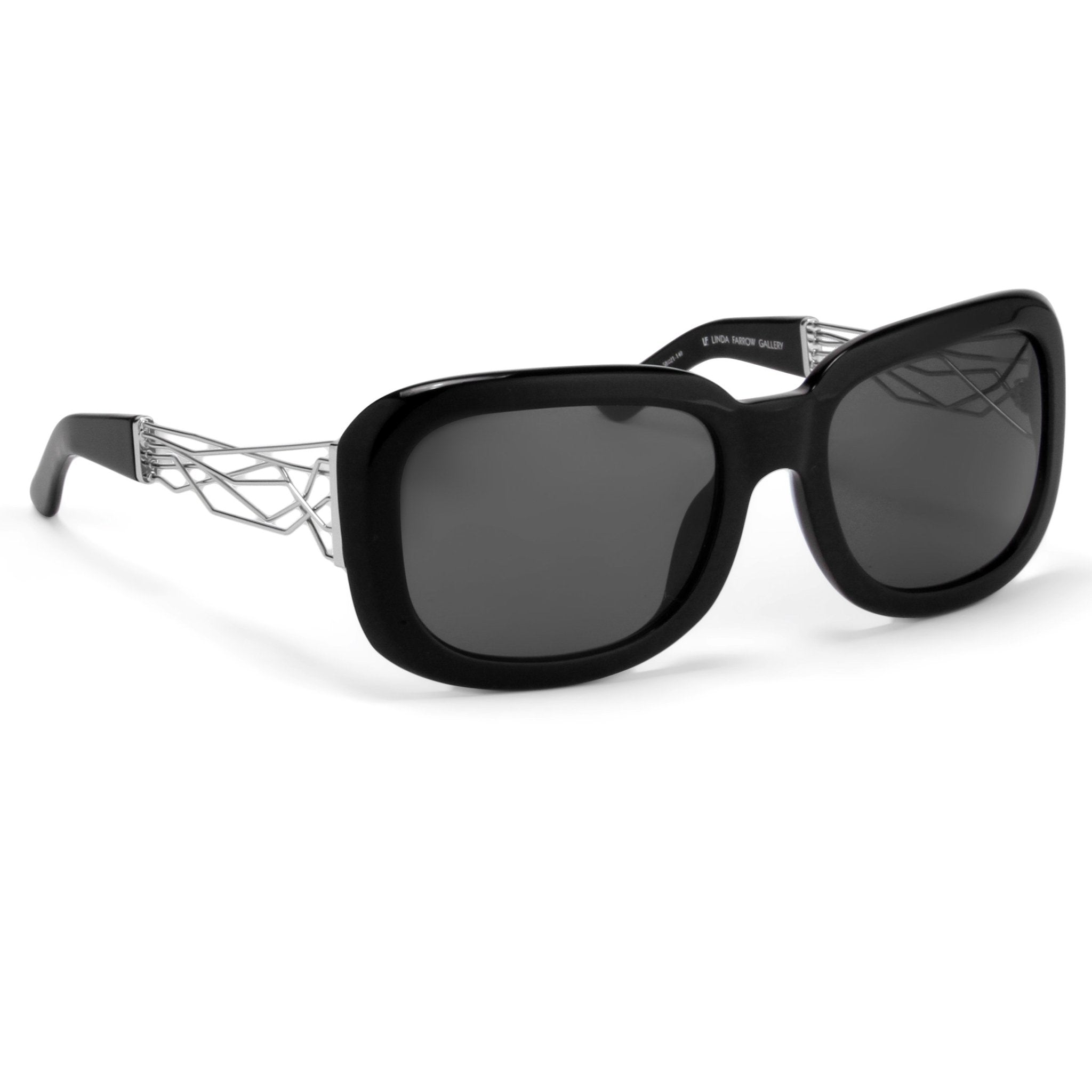 Prabal Gurung Sunglasses Rectangle Black and Grey-GR8 Sunglasses