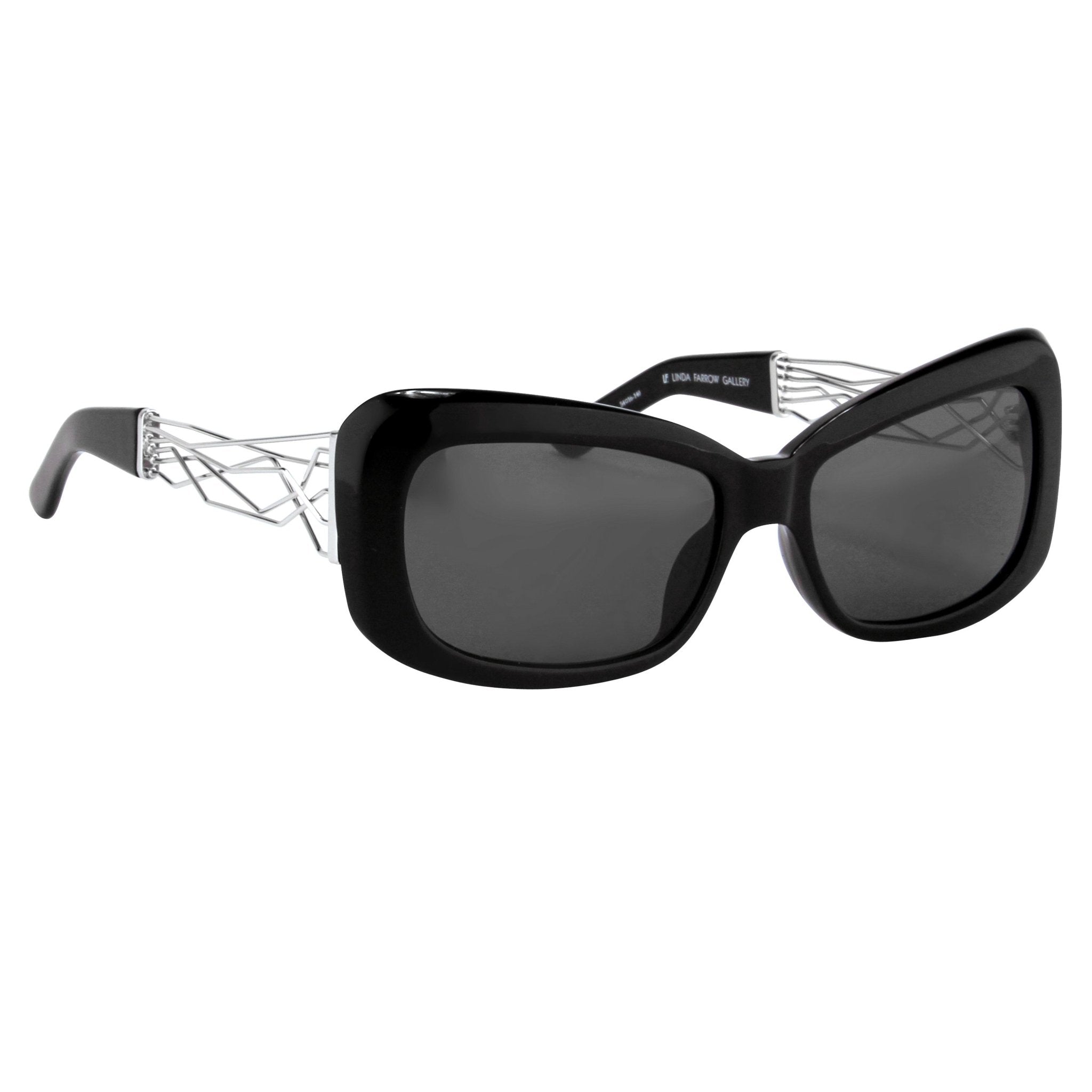 Prabal Gurung Sunglasses Rectangle Black and Grey-GR8 Sunglasses