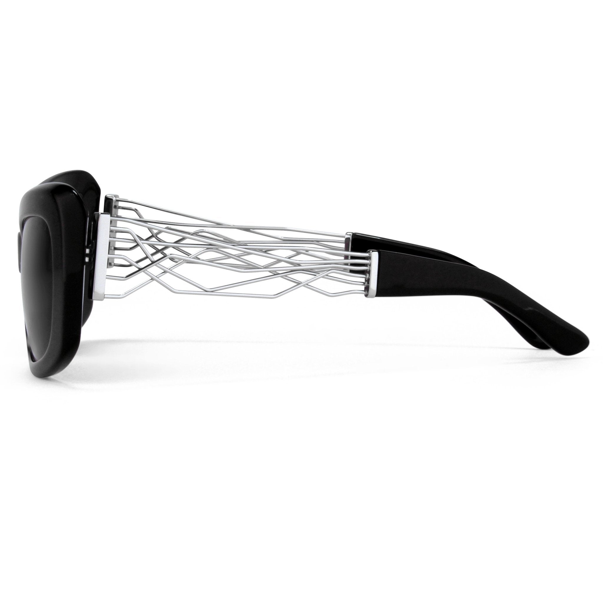 Prabal Gurung Sunglasses Rectangle Black and Grey-GR8 Sunglasses