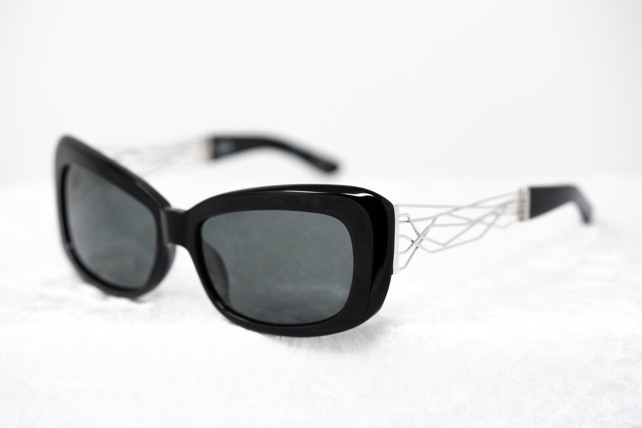Prabal Gurung Sunglasses Rectangle Black and Grey-GR8 Sunglasses