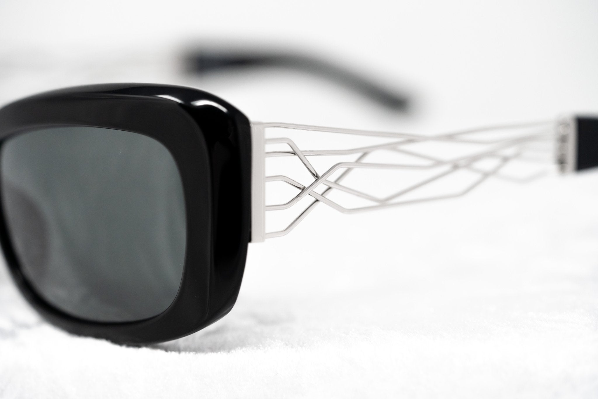 Prabal Gurung Sunglasses Rectangle Black and Grey-GR8 Sunglasses