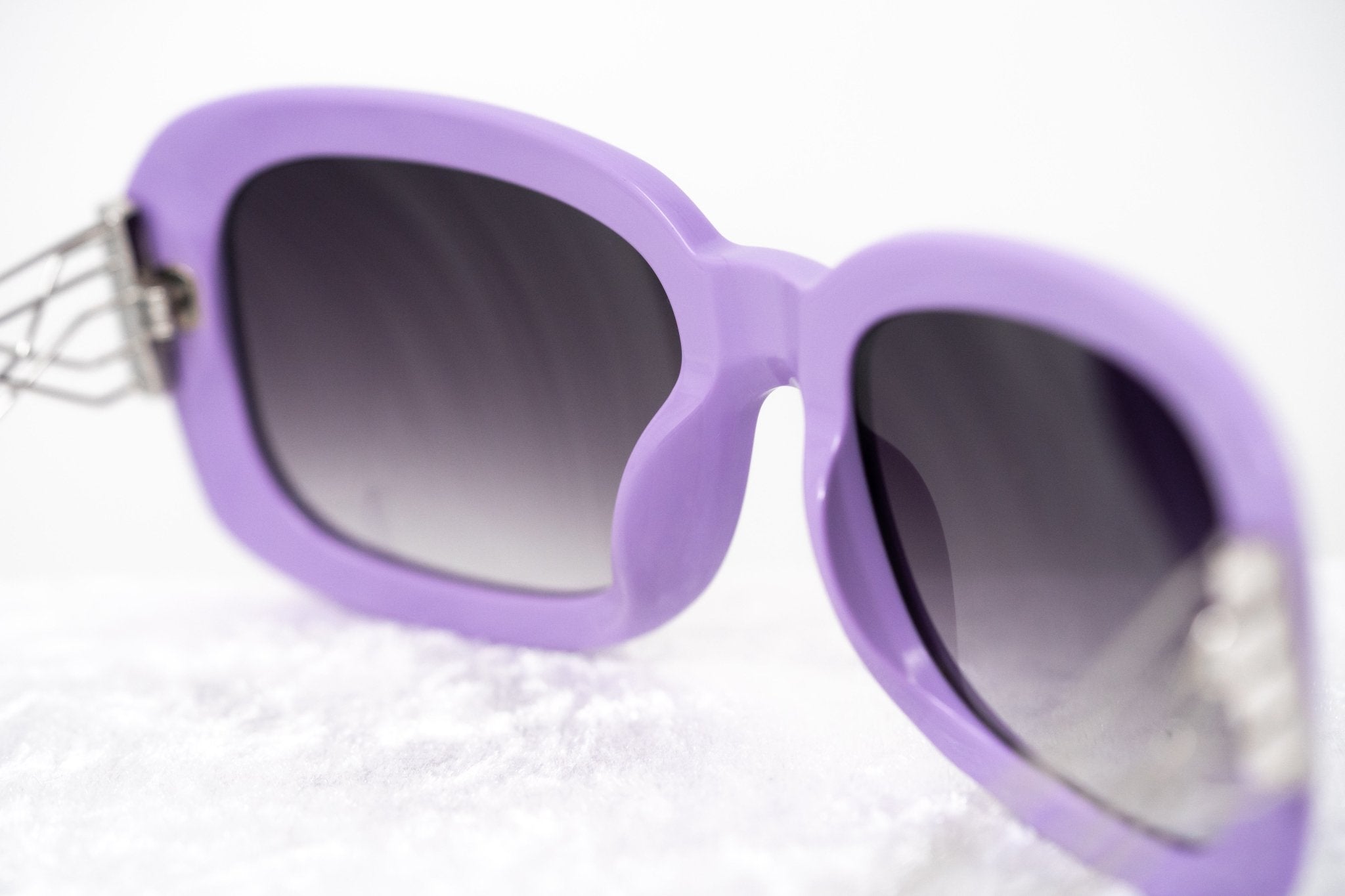 Prabal Gurung Sunglasses Rectangle Purple and Grey-GR8 Sunglasses
