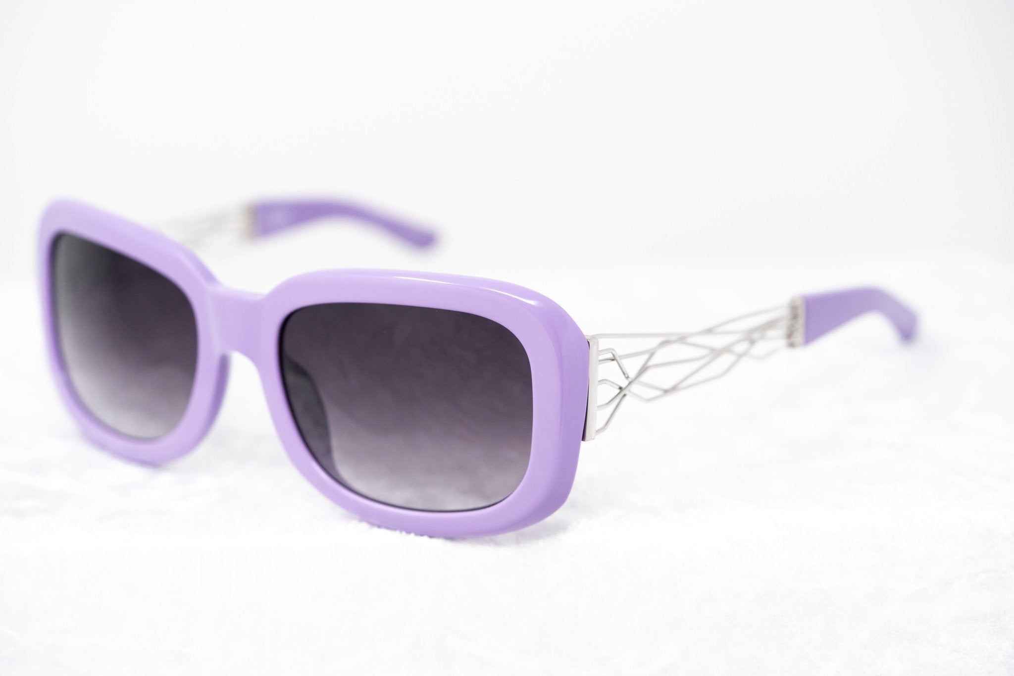Prabal Gurung Sunglasses Rectangle Purple and Grey-GR8 Sunglasses