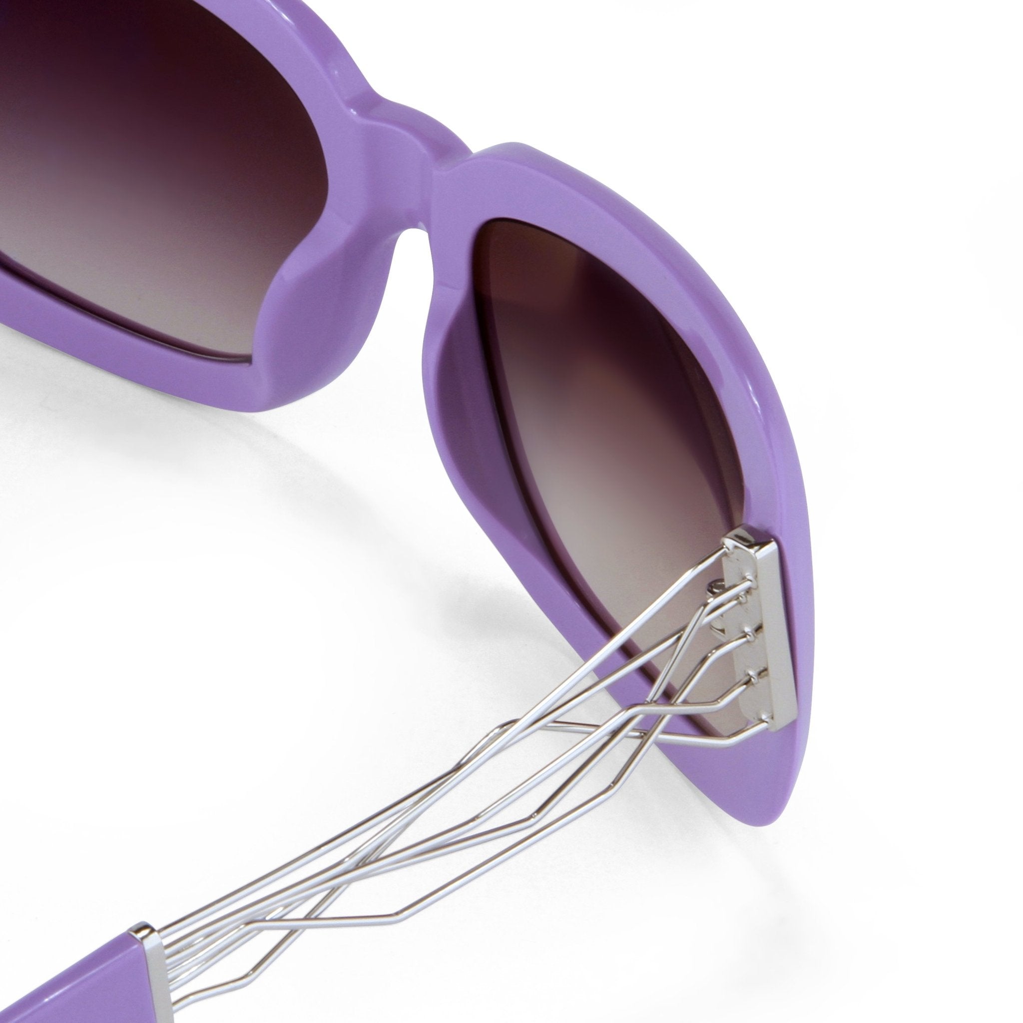 Prabal Gurung Sunglasses Rectangle Purple and Grey-GR8 Sunglasses