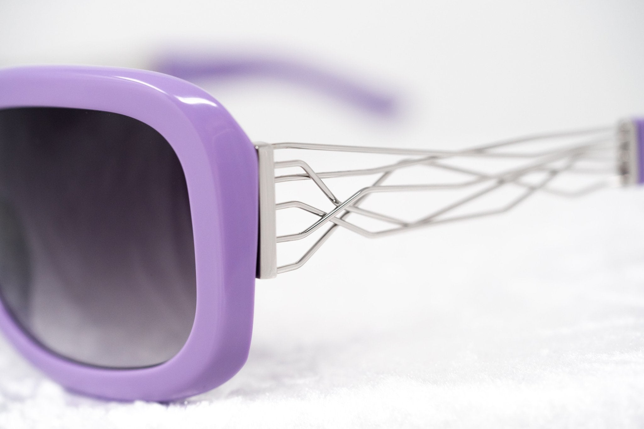 Prabal Gurung Sunglasses Rectangle Purple and Grey-GR8 Sunglasses