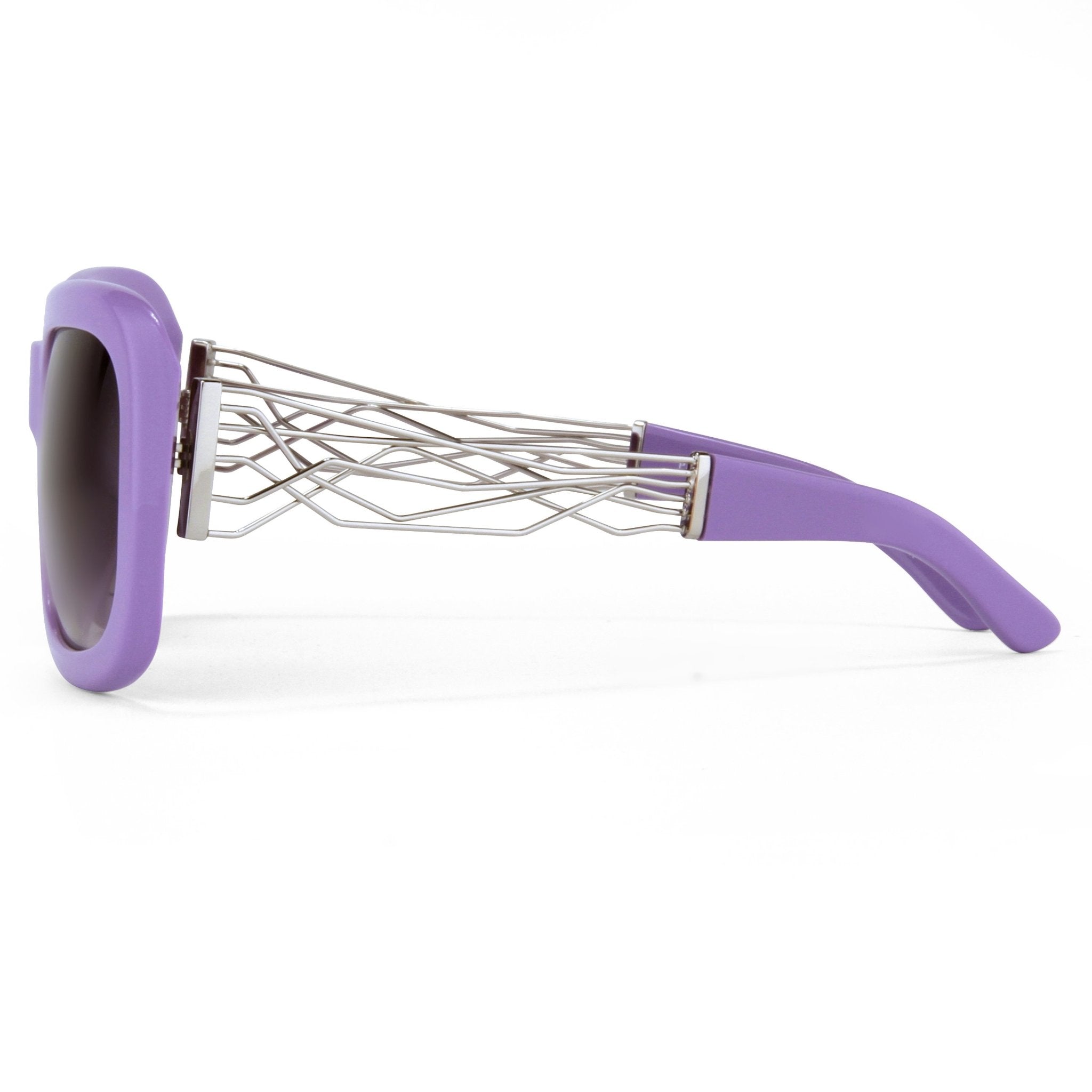 Prabal Gurung Sunglasses Rectangle Purple and Grey-GR8 Sunglasses
