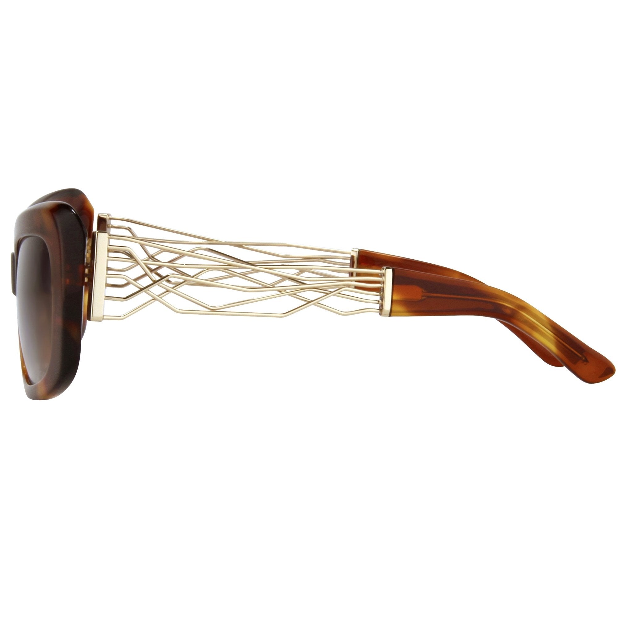 Prabal Gurung Sunglasses Rectangle Tortoise Shell and Grey-GR8 Sunglasses