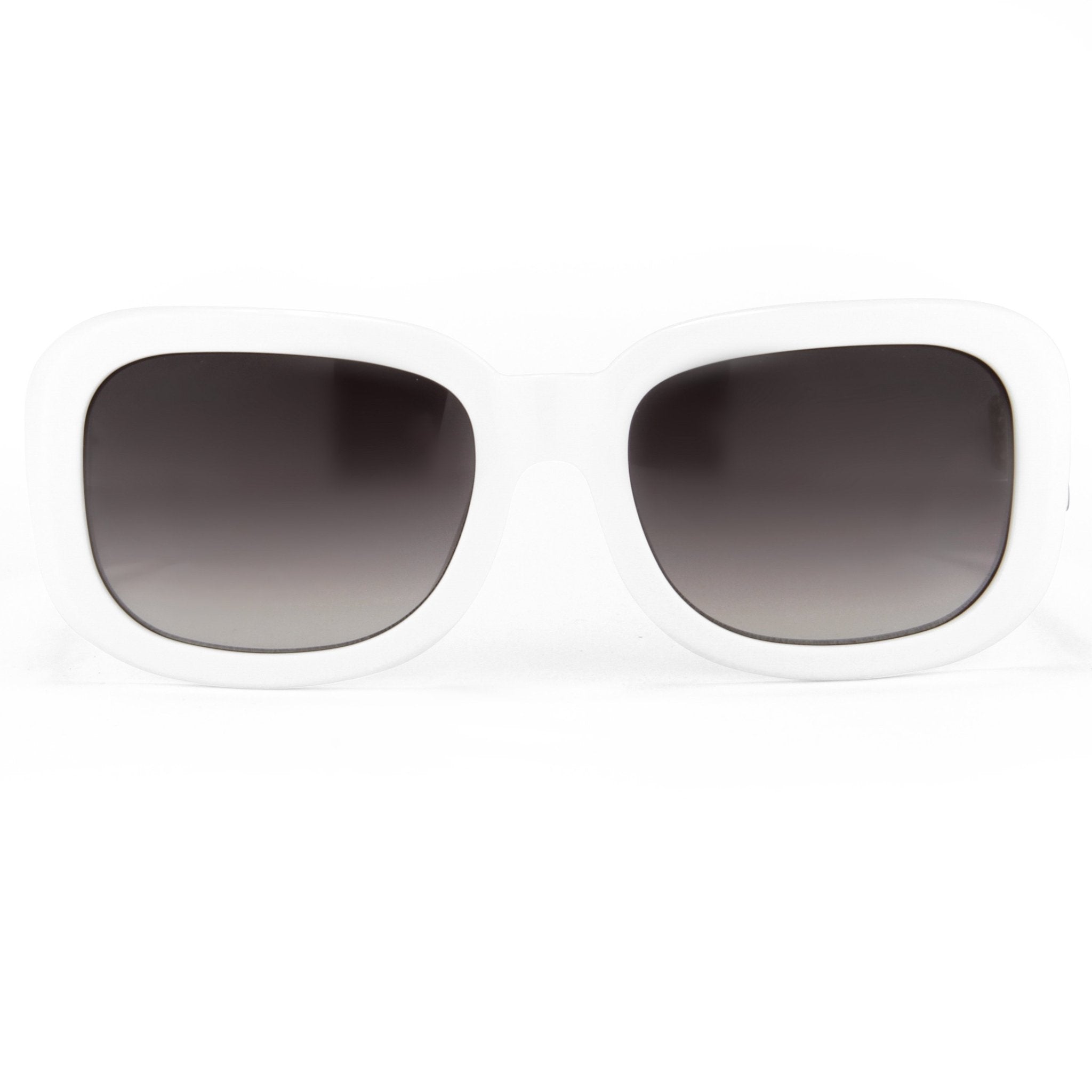Prabal Gurung Sunglasses Rectangle White and Grey-GR8 Sunglasses