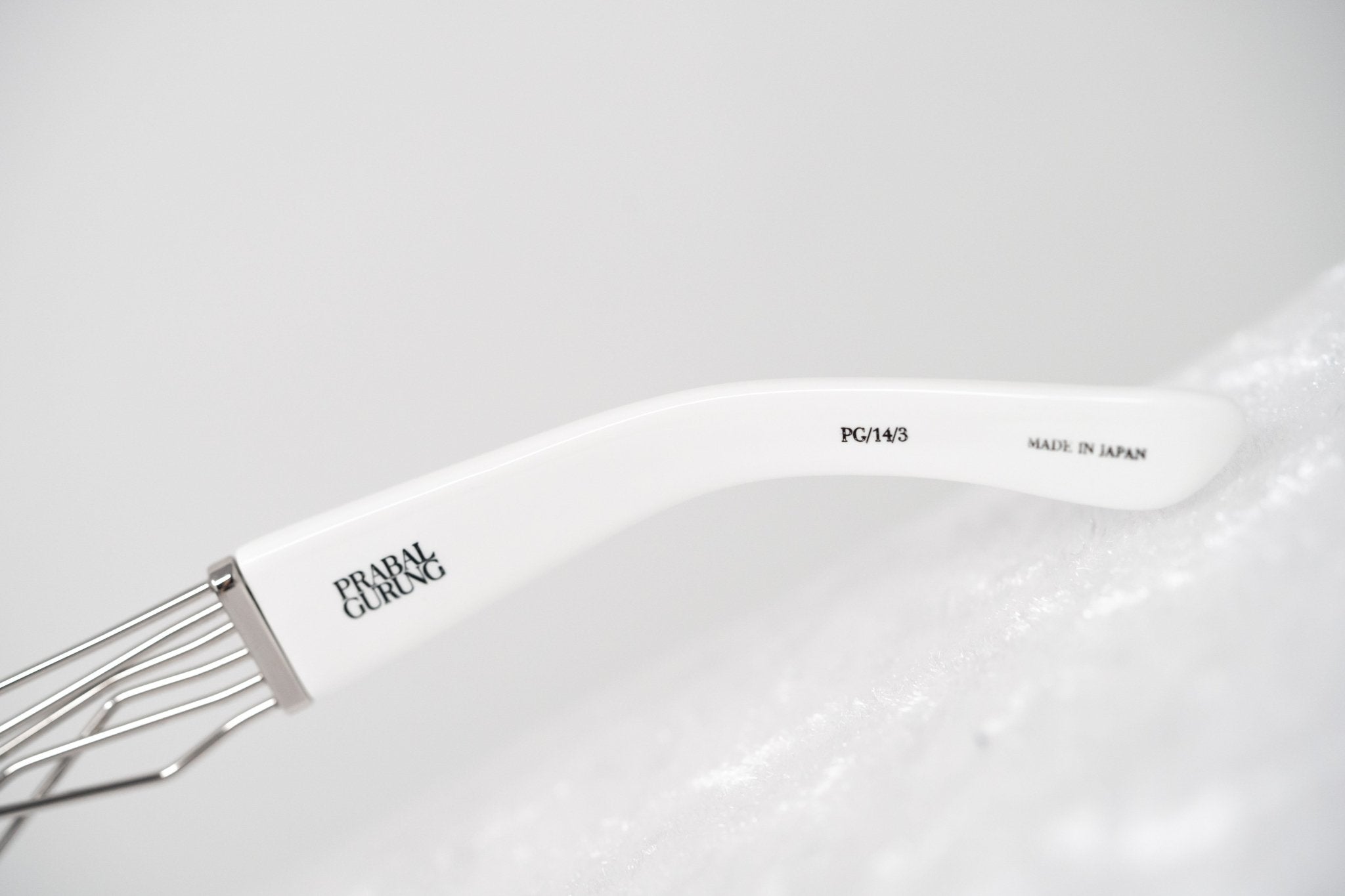 Prabal Gurung Sunglasses Rectangle White and Grey-GR8 Sunglasses