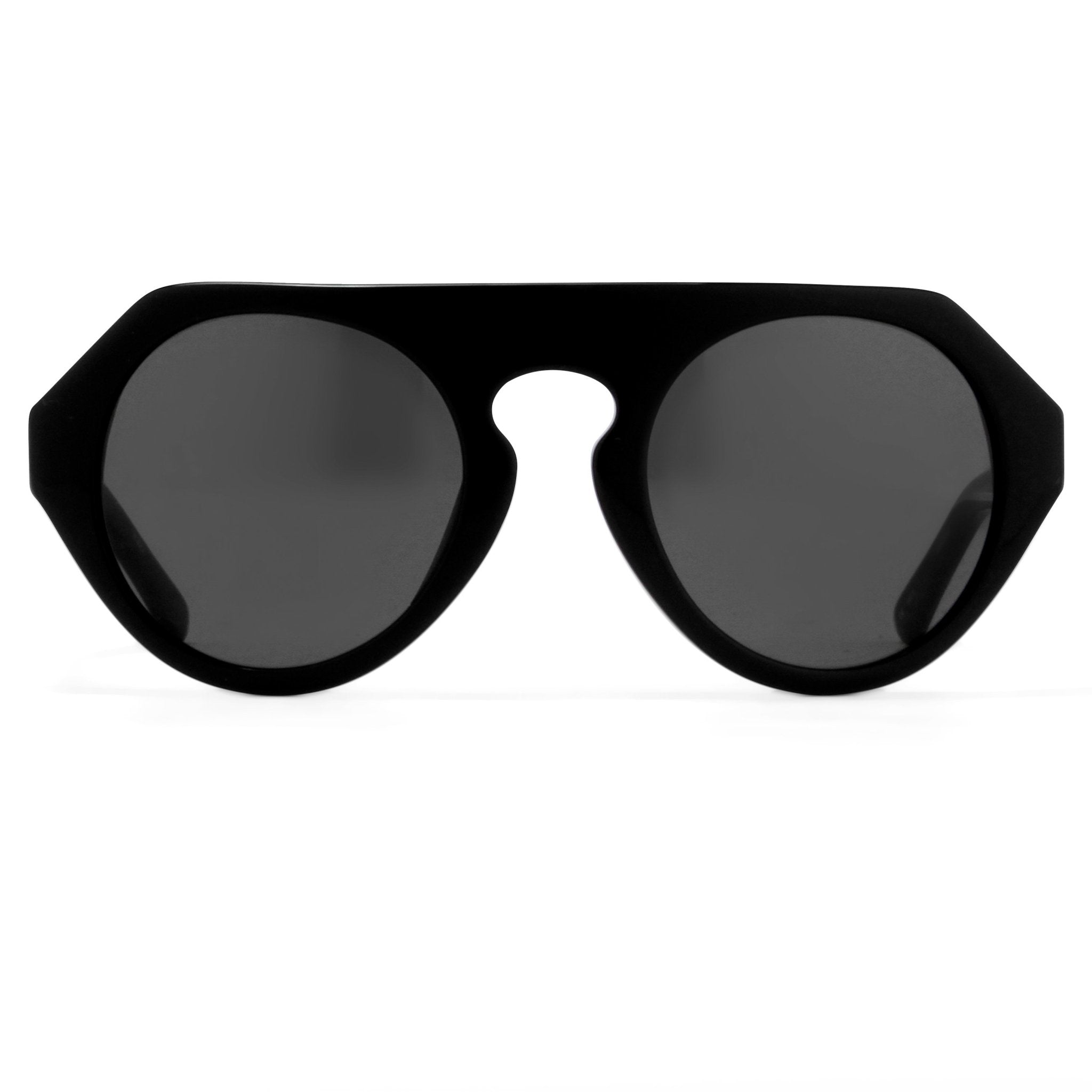 Prabal Gurung Sunglasses Round Black and Grey-GR8 Sunglasses