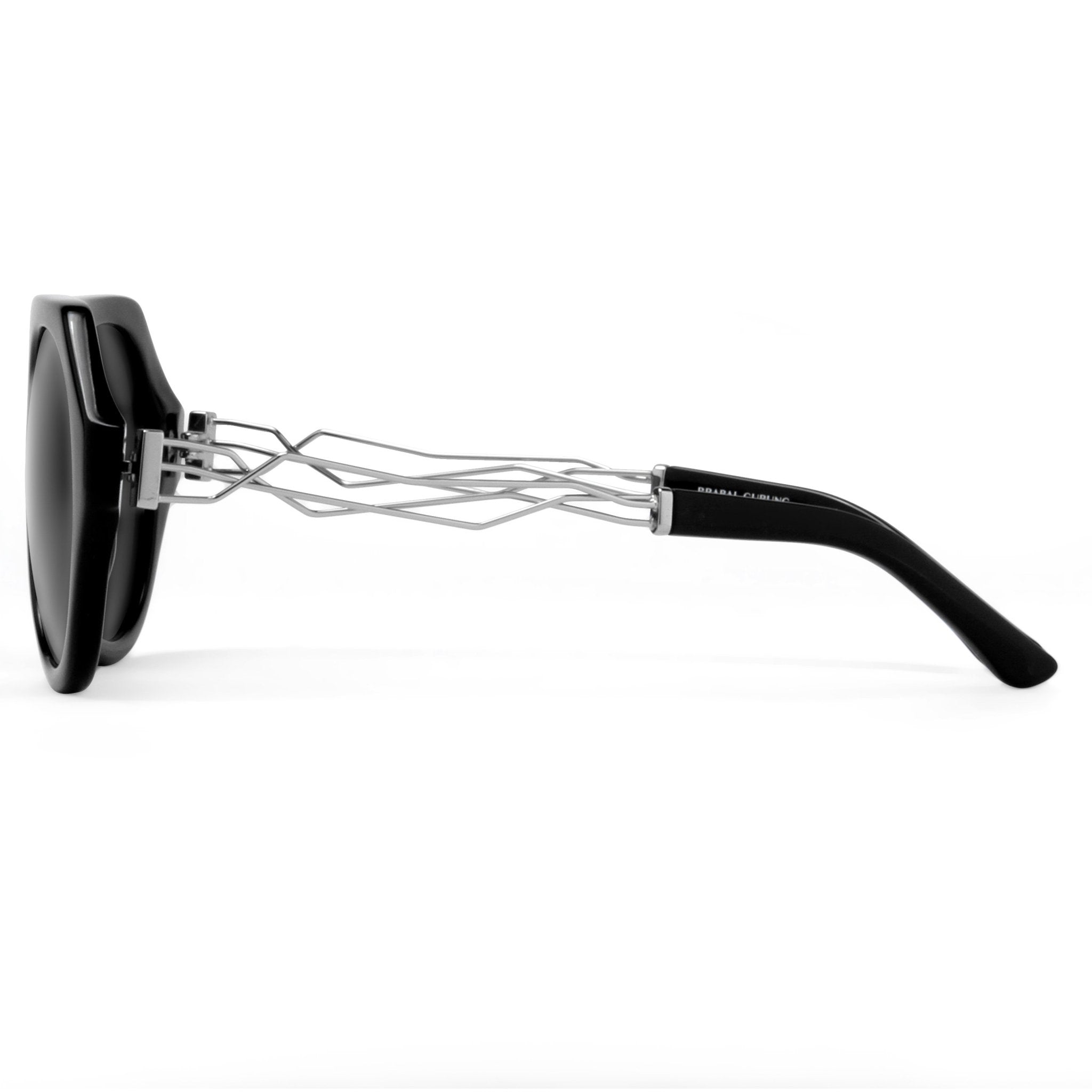 Prabal Gurung Sunglasses Round Black and Grey-GR8 Sunglasses