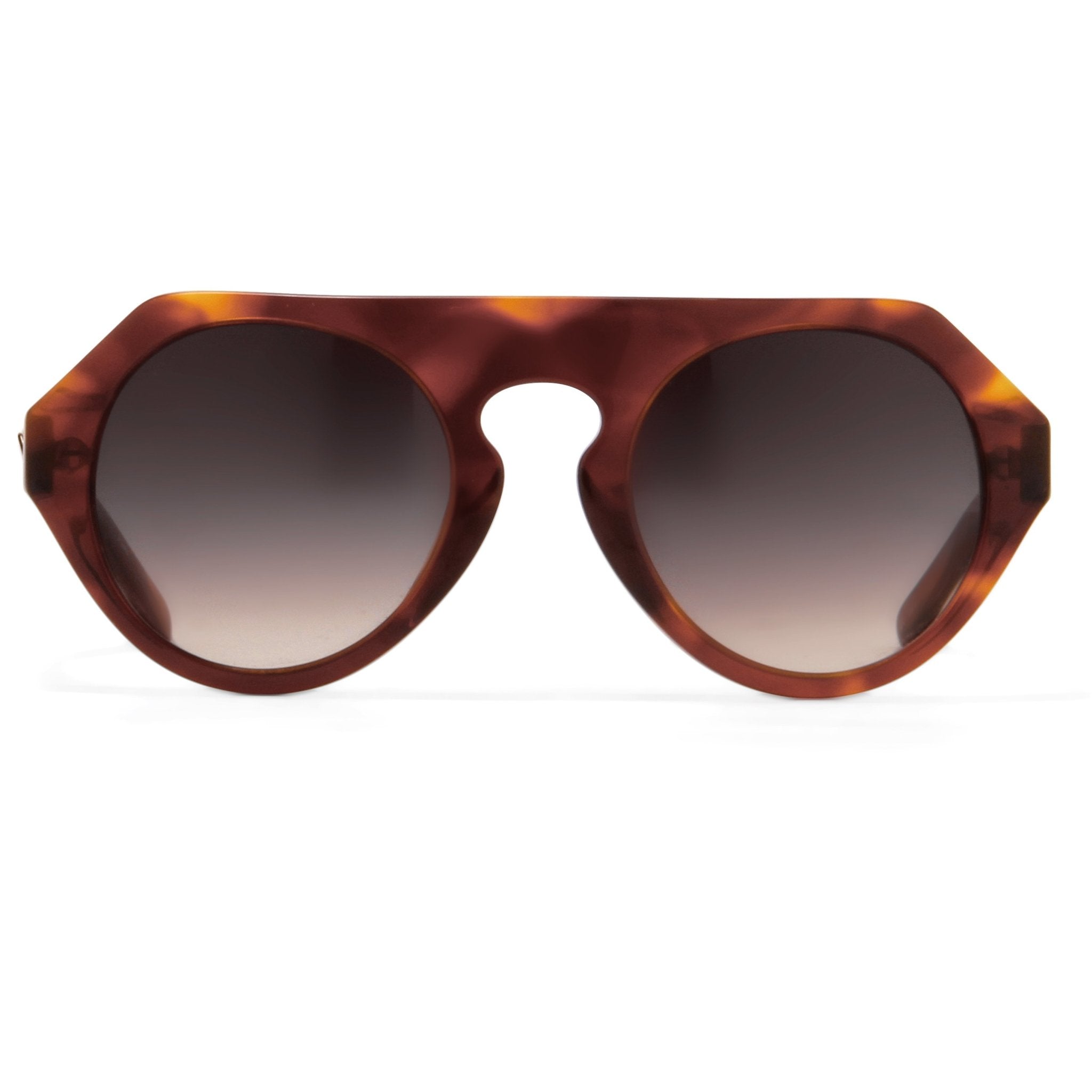 Prabal Gurung Sunglasses Round Tortoise Shell and Grey PG15C2SUN-GR8 Sunglasses