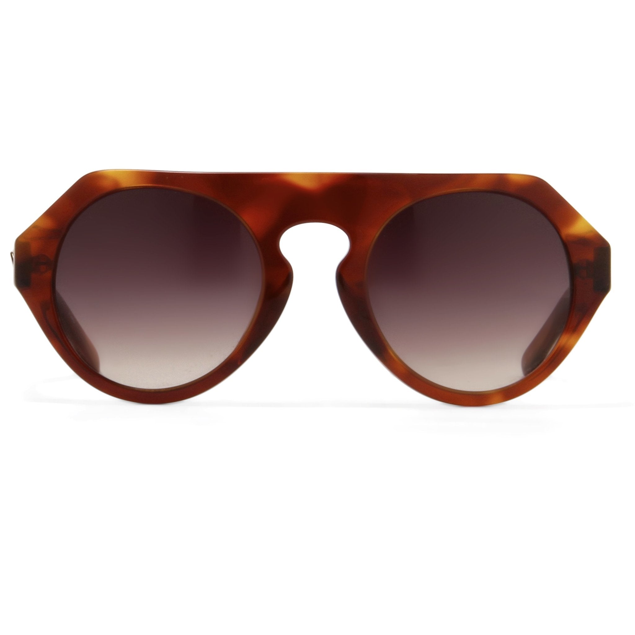 Prabal Gurung Sunglasses Round Tortoise Shell and Grey PG15C2SUN-GR8 Sunglasses