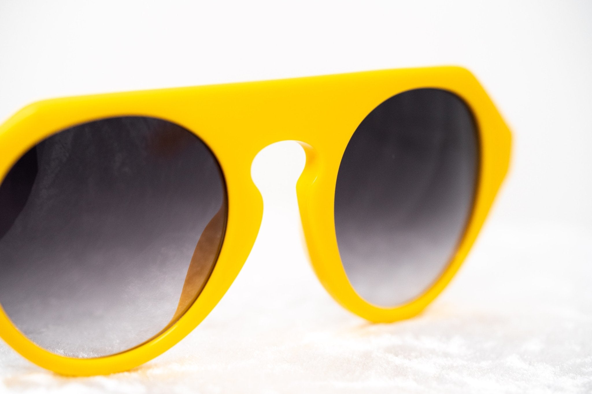 Prabal Gurung Sunglasses Round Yellow and Grey-GR8 Sunglasses