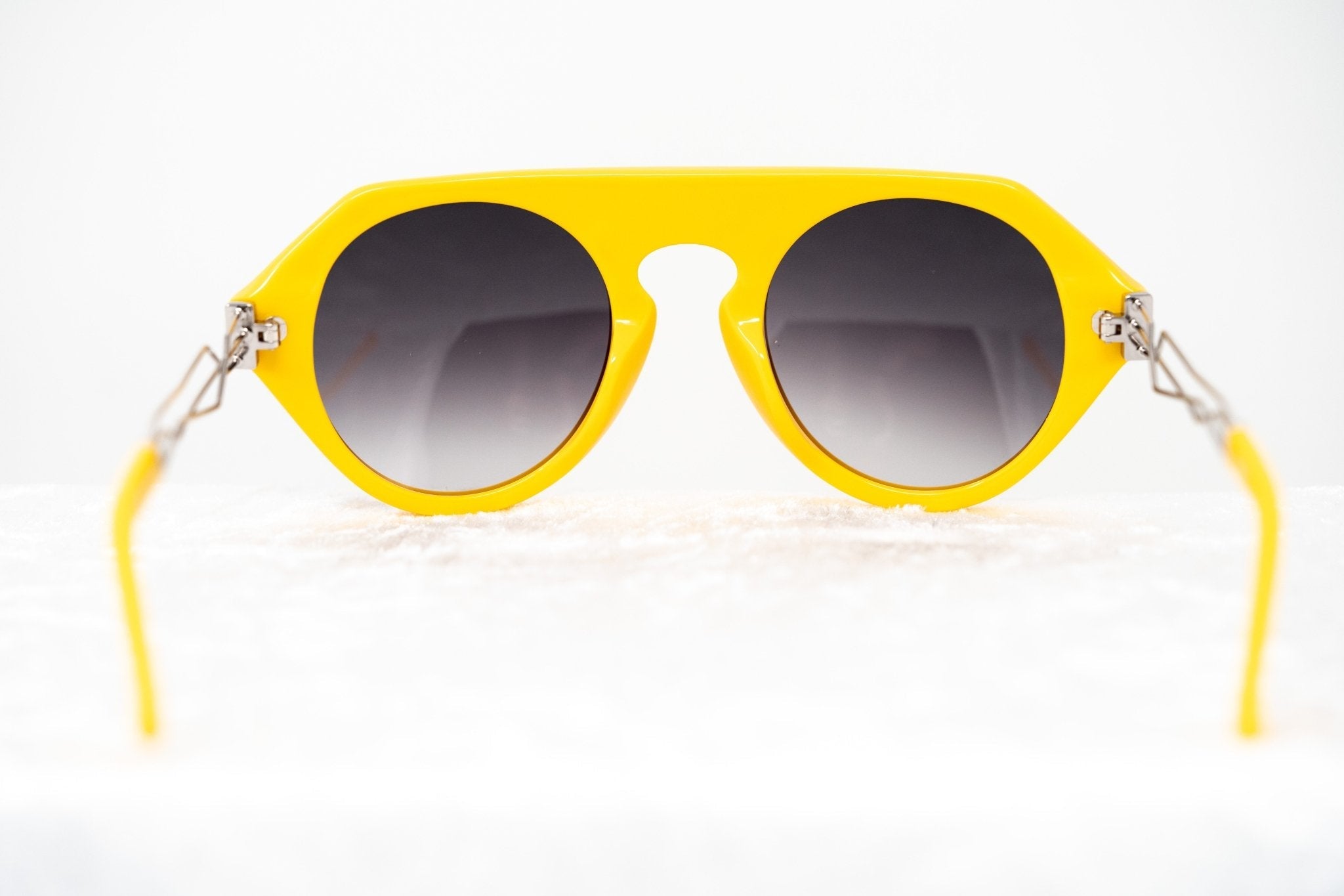 Prabal Gurung Sunglasses Round Yellow and Grey-GR8 Sunglasses