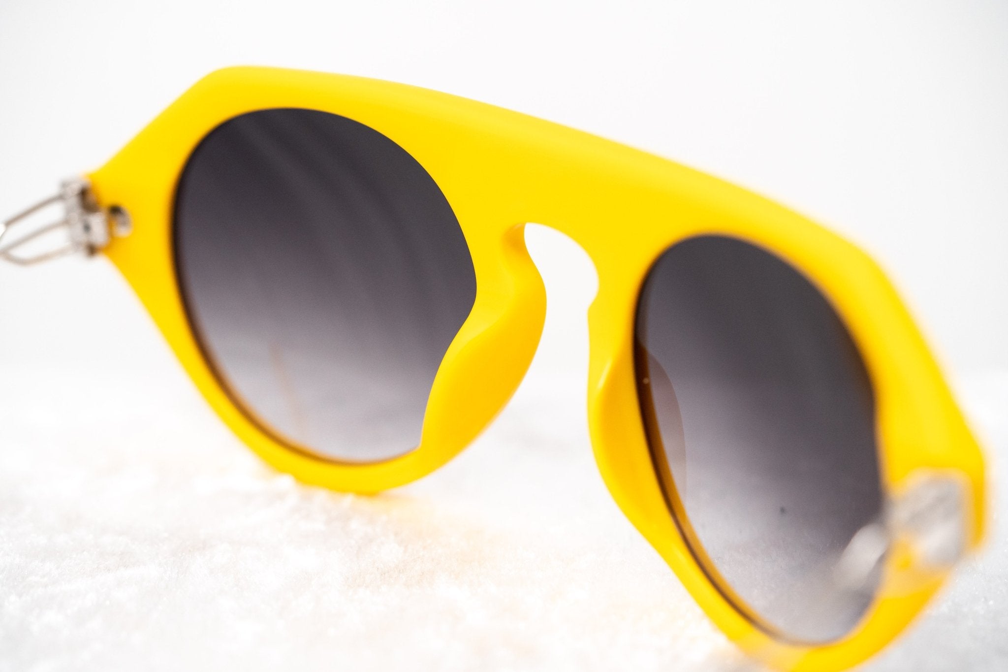 Prabal Gurung Sunglasses Round Yellow and Grey-GR8 Sunglasses