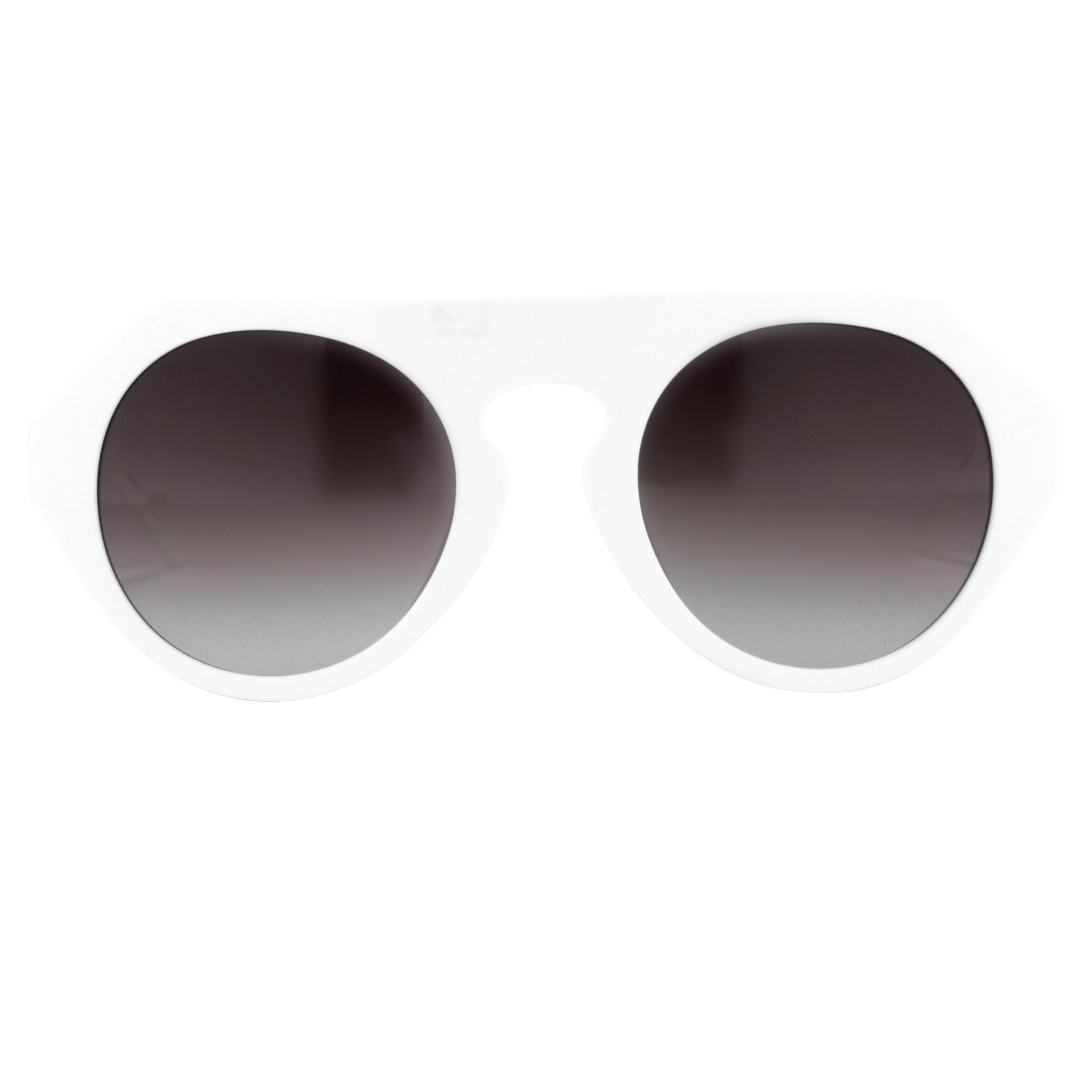 Prabal Gurung Sunglasses Round White and Grey-GR8 Sunglasses