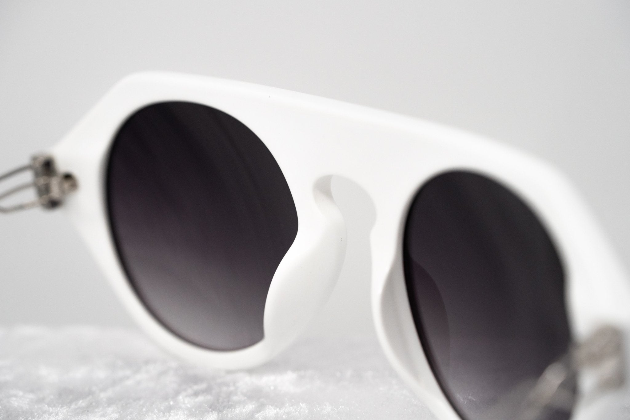 Prabal Gurung Sunglasses Round White and Grey-GR8 Sunglasses